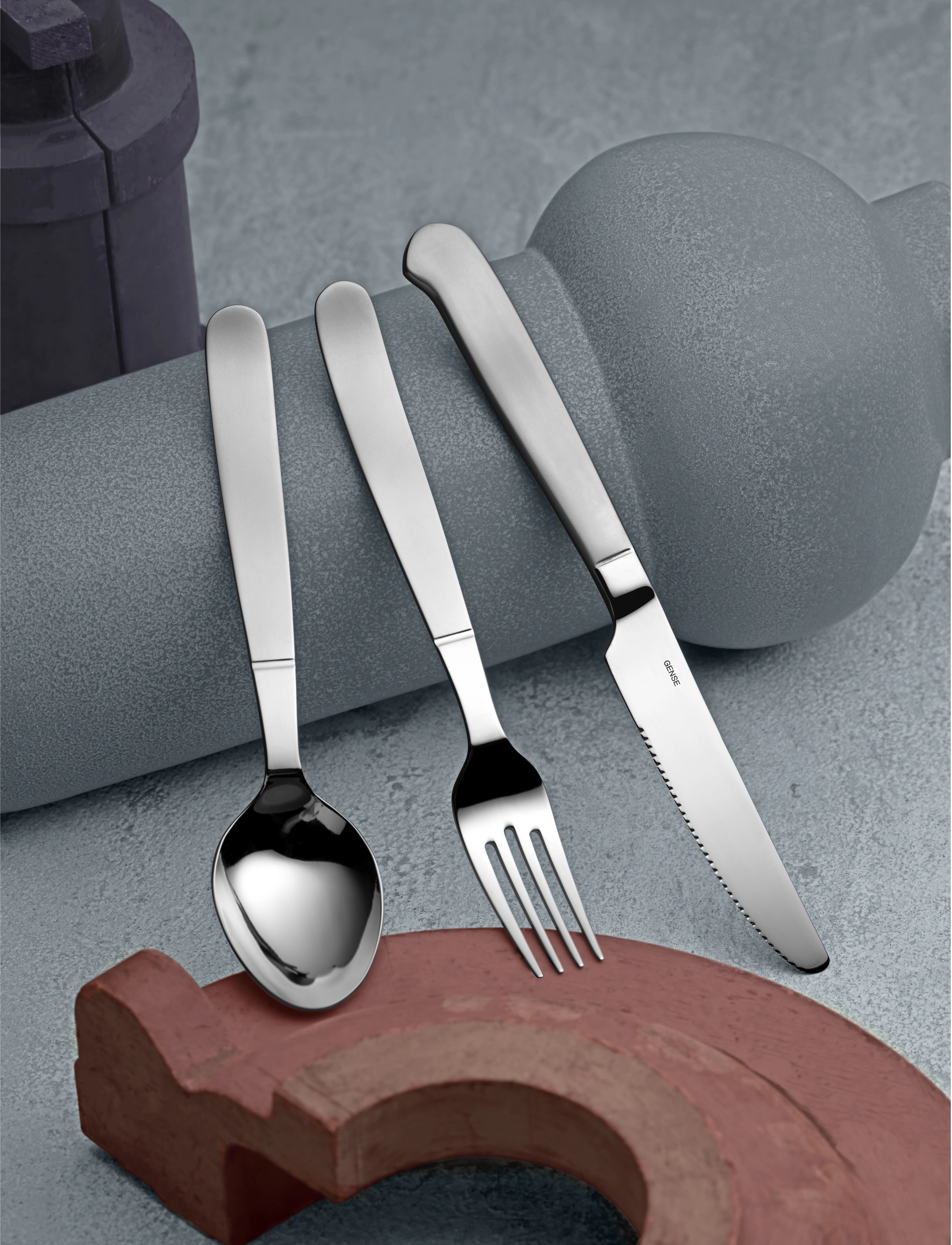 Gense Spiseske Rejka 19,3 Cm Mat/Blank Stål, One Size, Spoons, Silber - Table Homeware