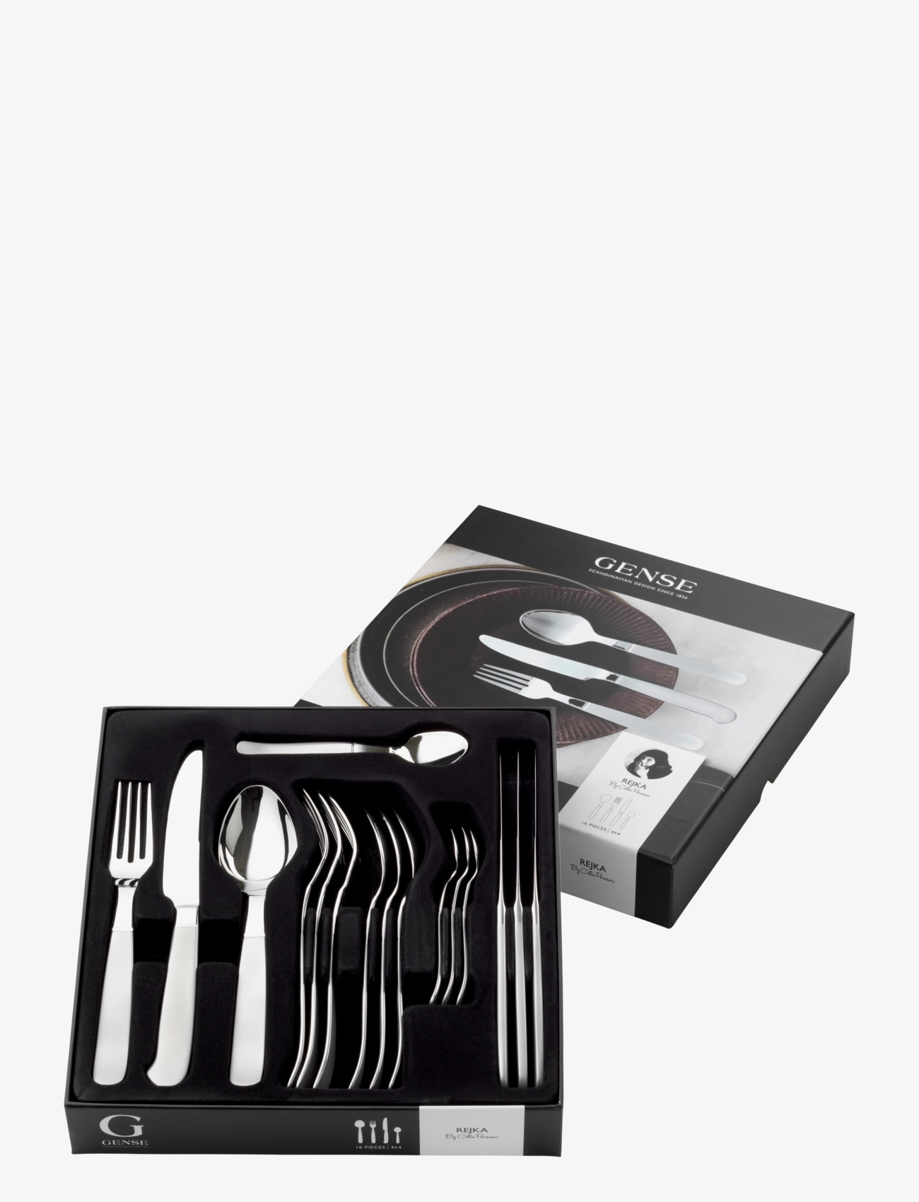 Gense Bestiksæt Rejka 16 Dele Mat/Blank Stål, One Size, Cutlery, Silber - Cutlery Set, Homeware