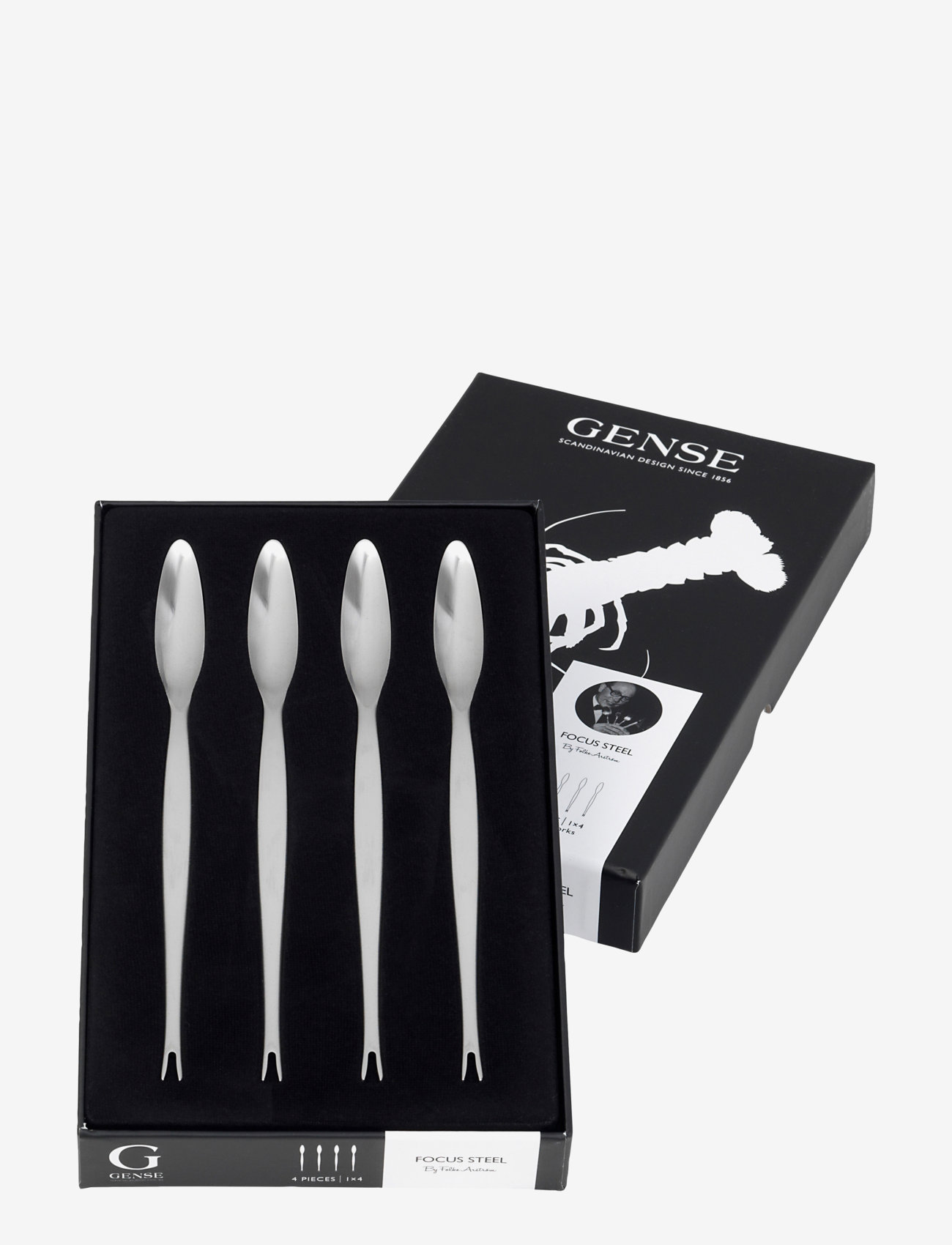 Gense - Lobster fork 4pack Focus de Luxe - black/steel - 0
