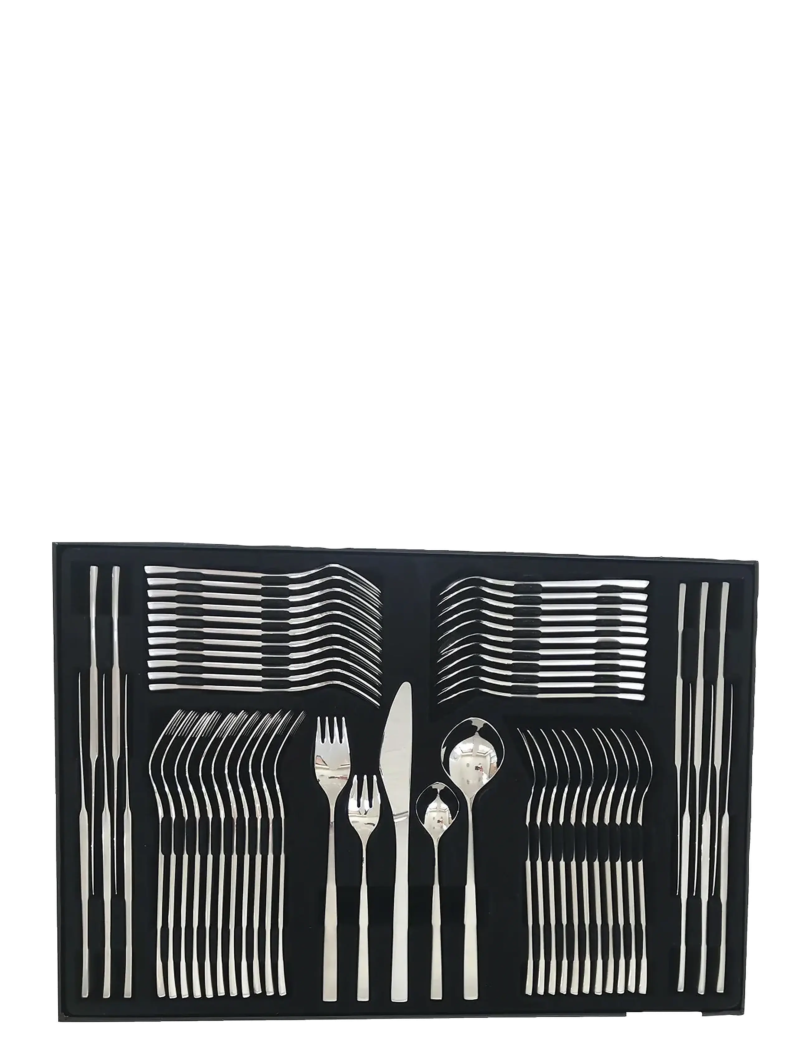 Gense Bestiksæt Fuga 60 Dele Mat/Blank Stål, One Size, Cutlery, Silber - Cutlery Set, Homeware