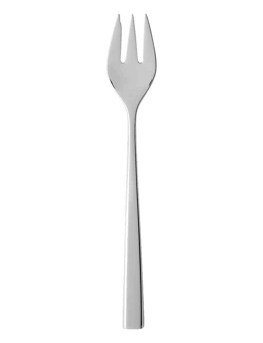 Gense - Cake fork Fuga 15,5 cm Matte/Polished steel - gabeln - silver - 1