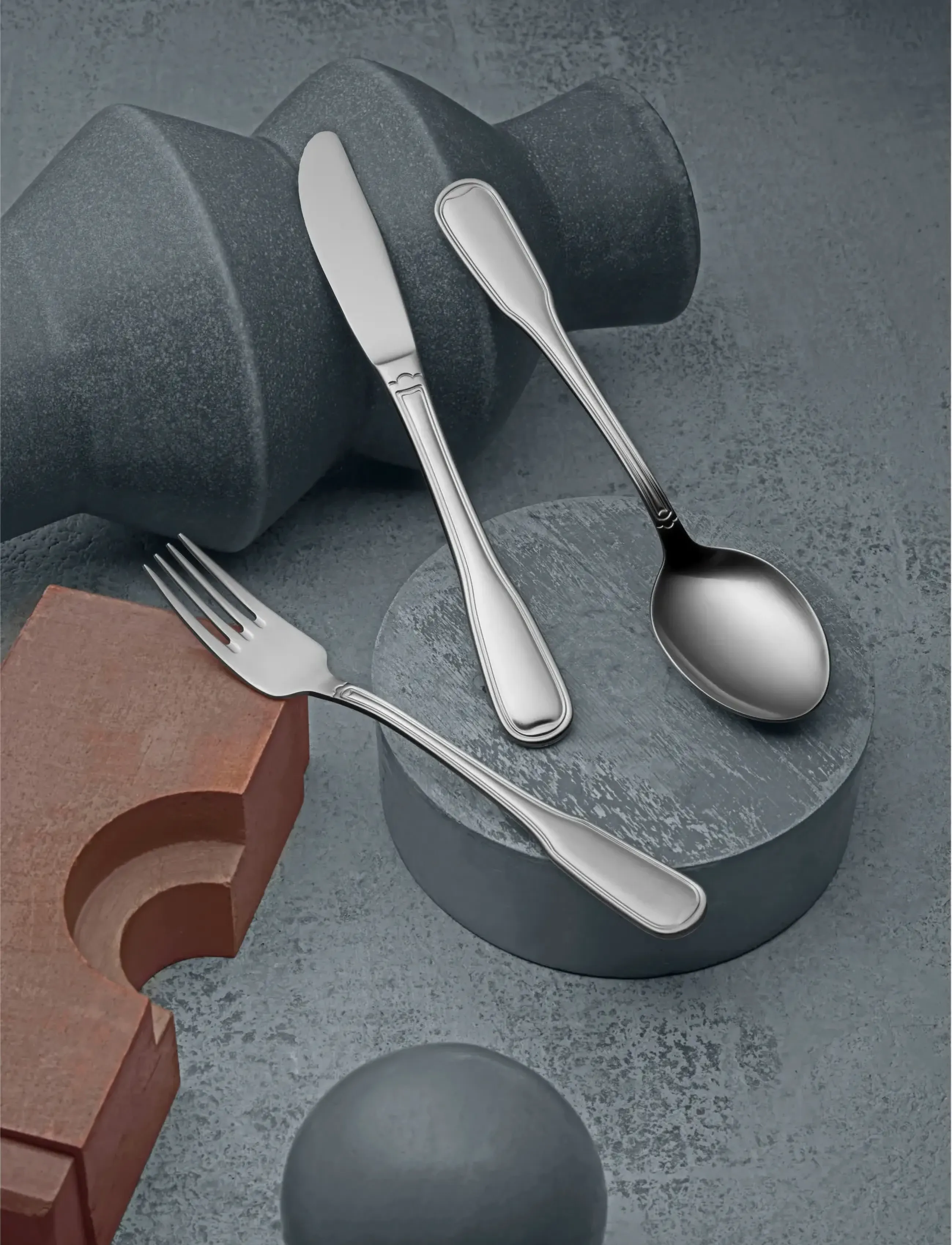Gense - Table fork Attaché - gabeln - grey - 2
