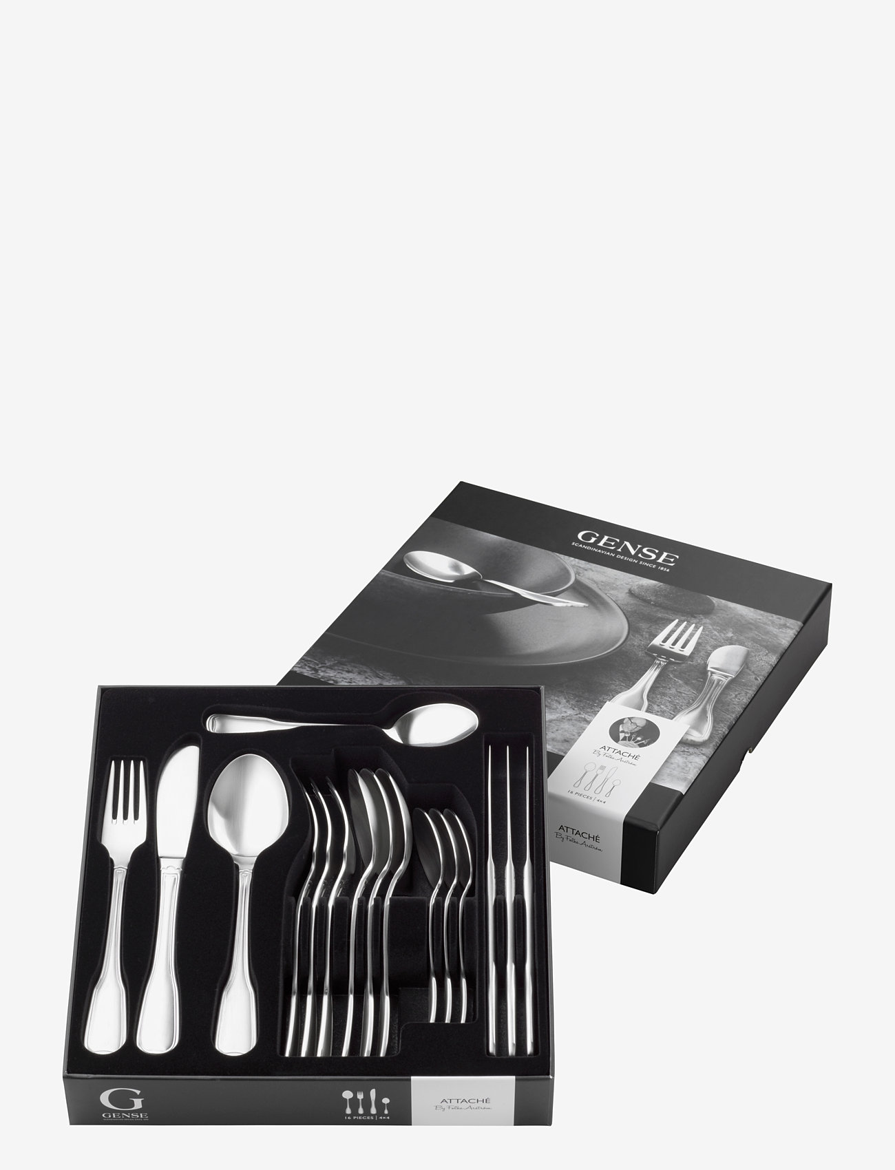 Gense - Cutlery set Attaché - besteksets - grey - 2