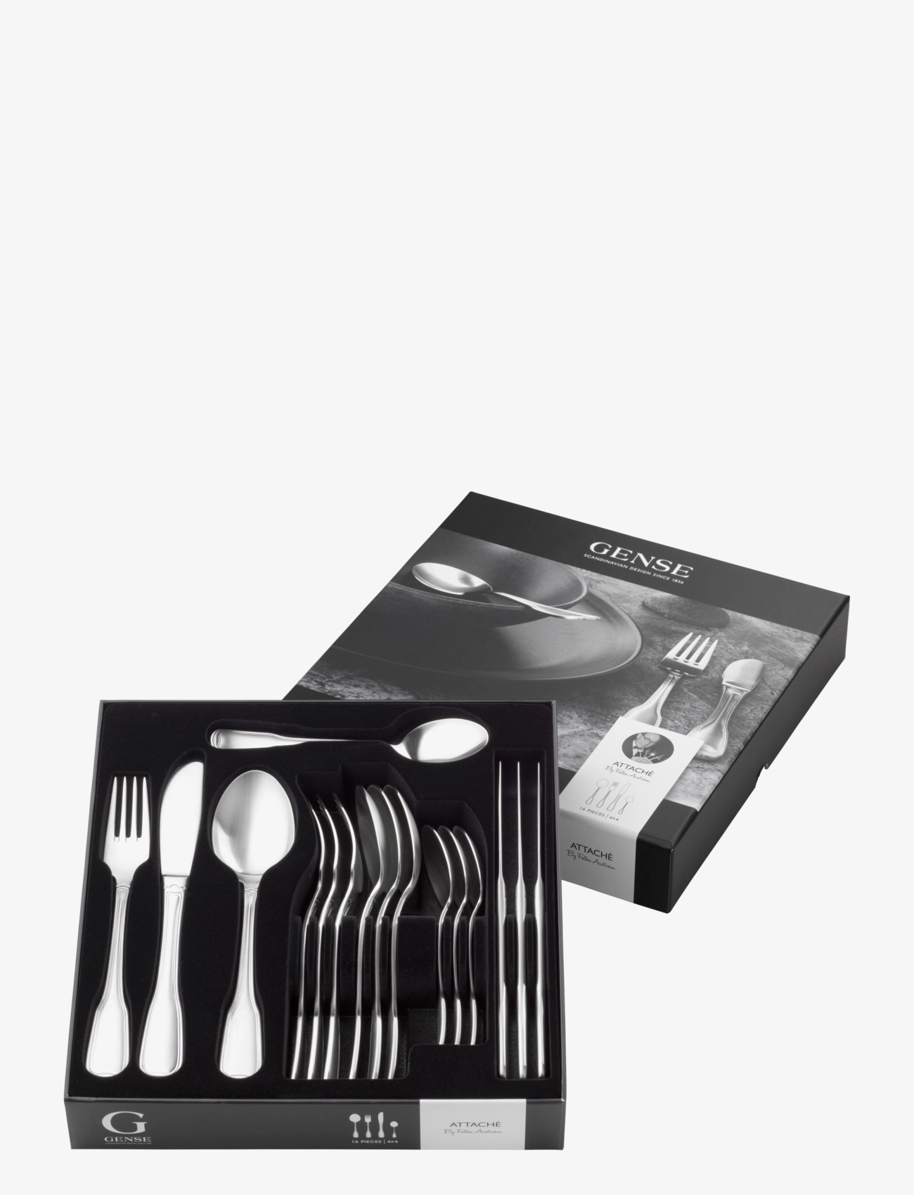 Gense - Cutlery set Attaché - zestawy sztućców - grey - 2
