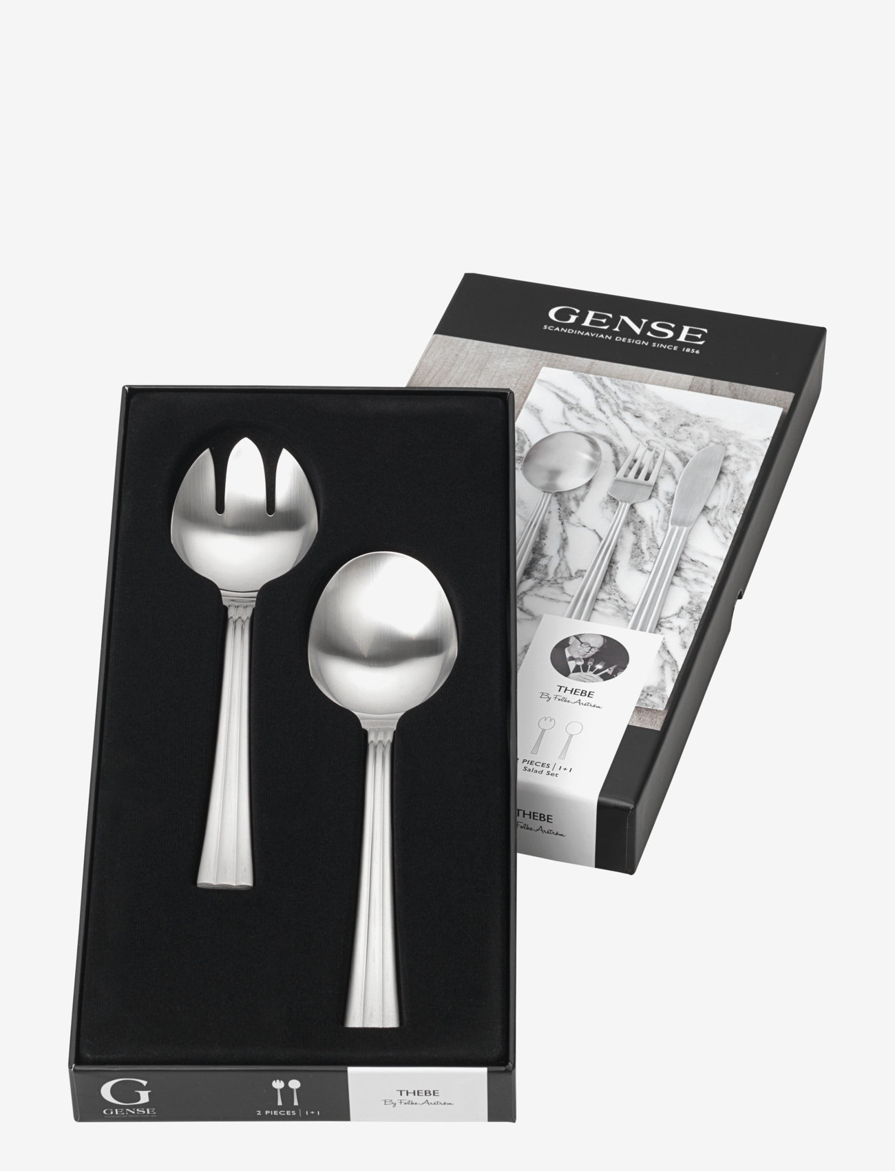 Gense - Salad cutlery Thebe - osta hinna alusel - grey - 0