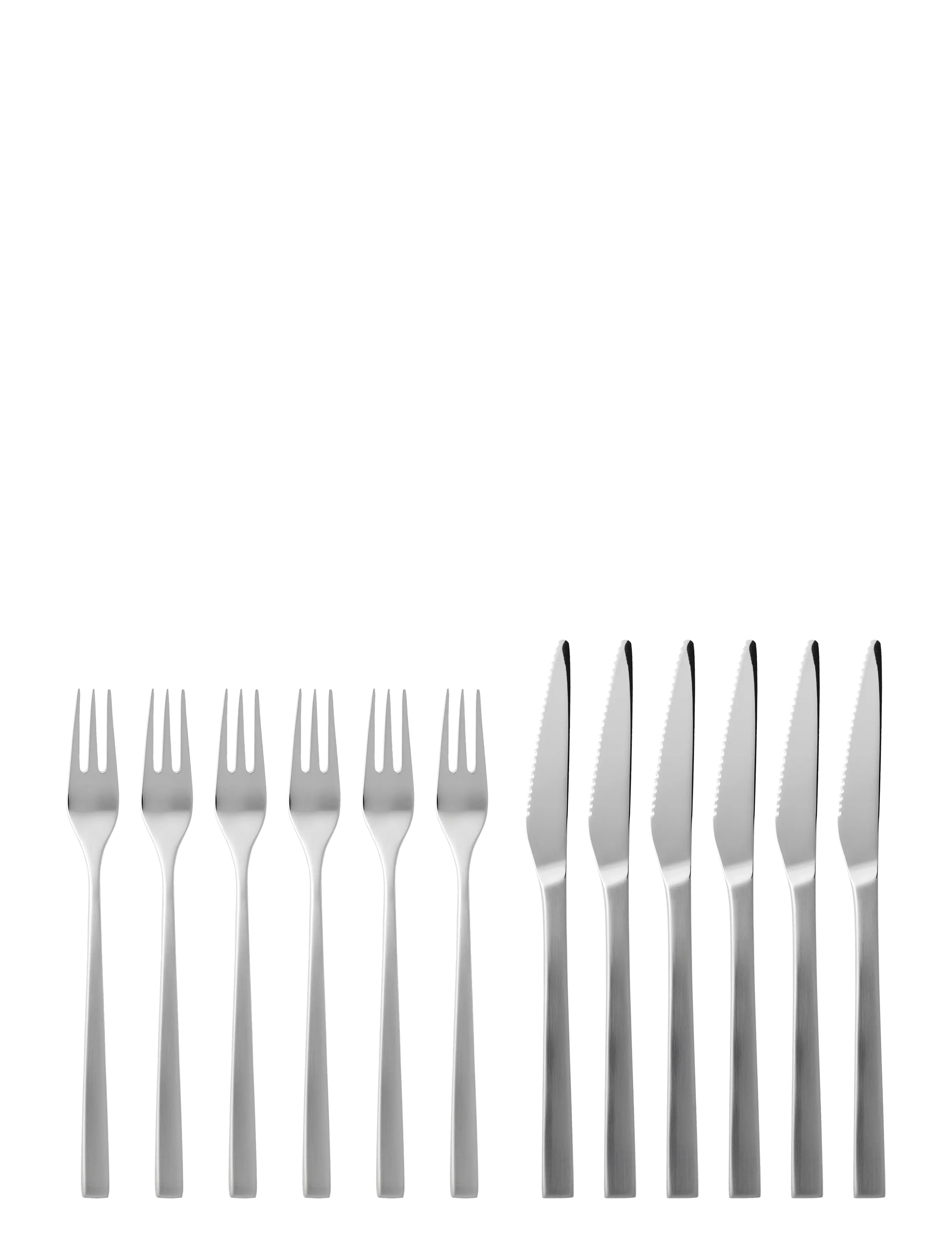 Gense Steak cutlery Fuga 12 parts - Borðbúnaður - METALL / silver