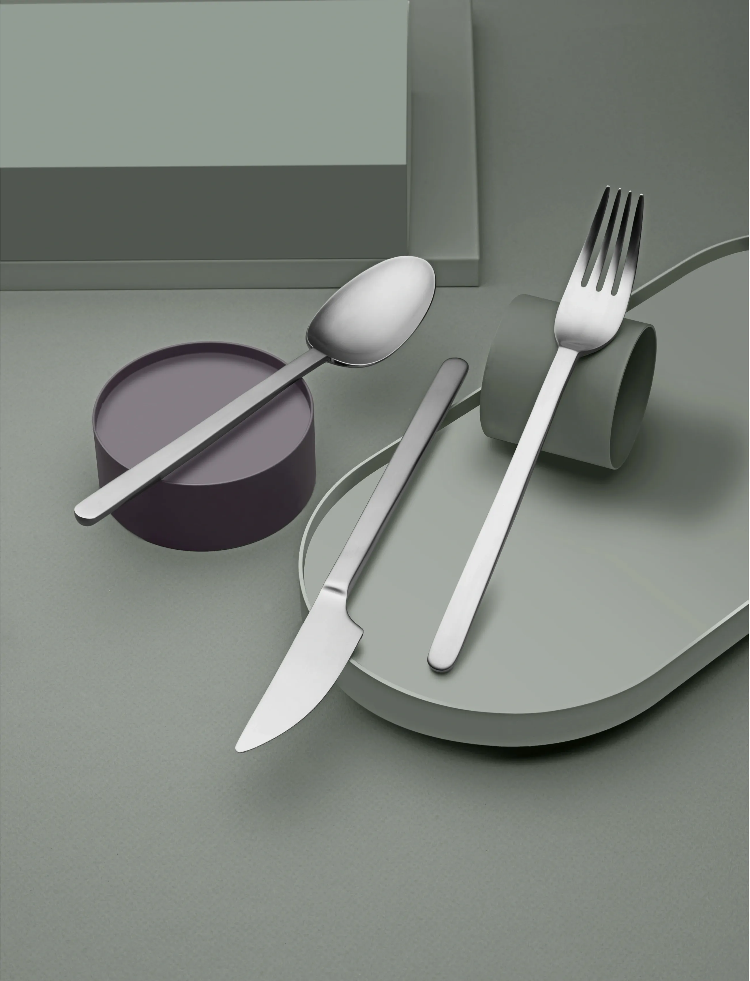 Gense Spiseske Norm 20,5 Cm Mat Stål, 20.5 cm x 22.5, Spoons, Silber - Table Homeware