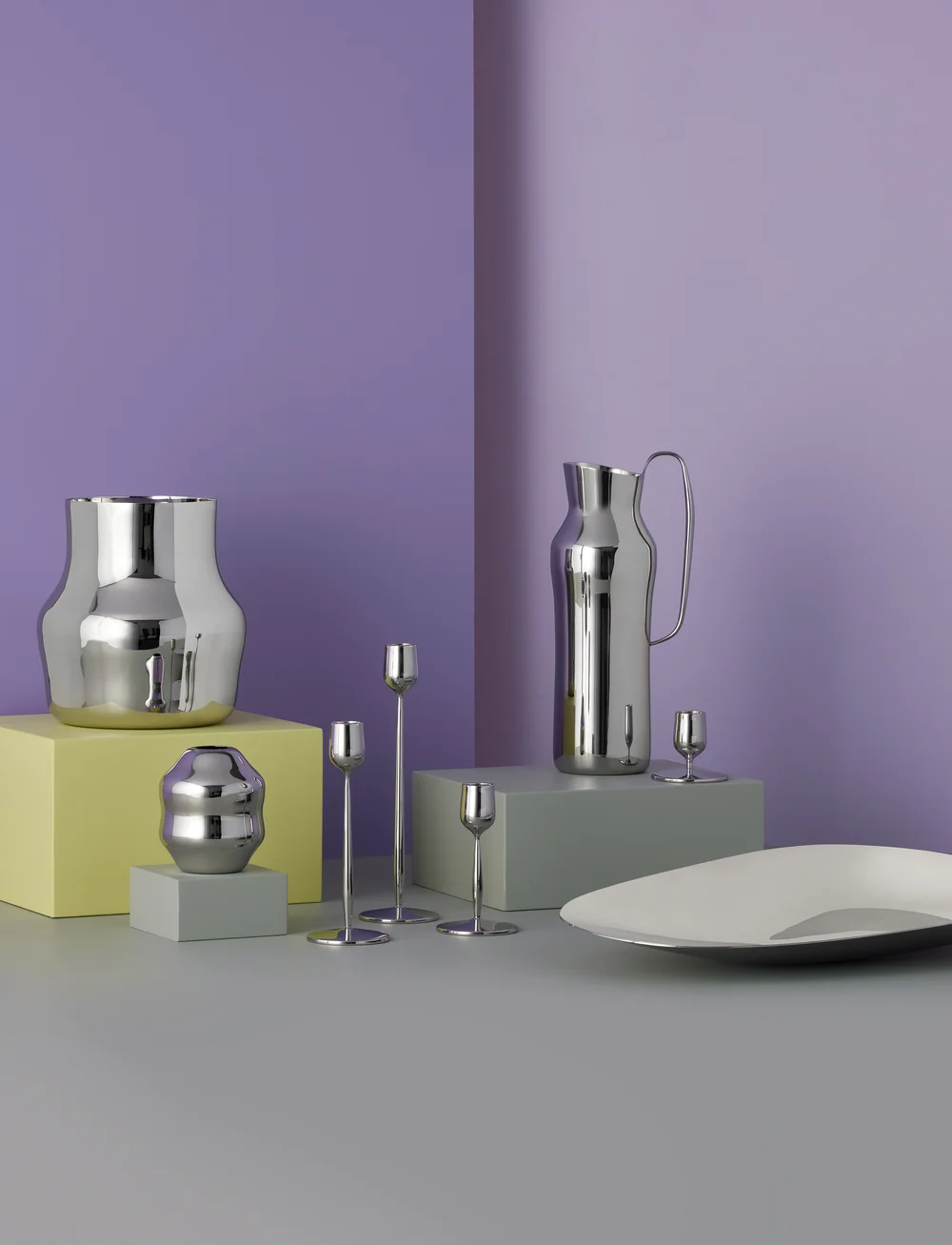 Gense - Carafe Dorotea - Üle 100 € - polished steel - 2