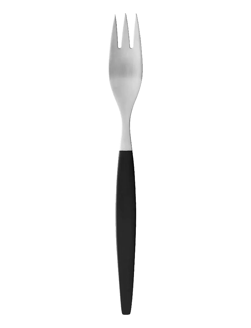 Gense - Lunch fork Focus de Luxe 17 cm Black/Matte steel - gabeln - silver - 0