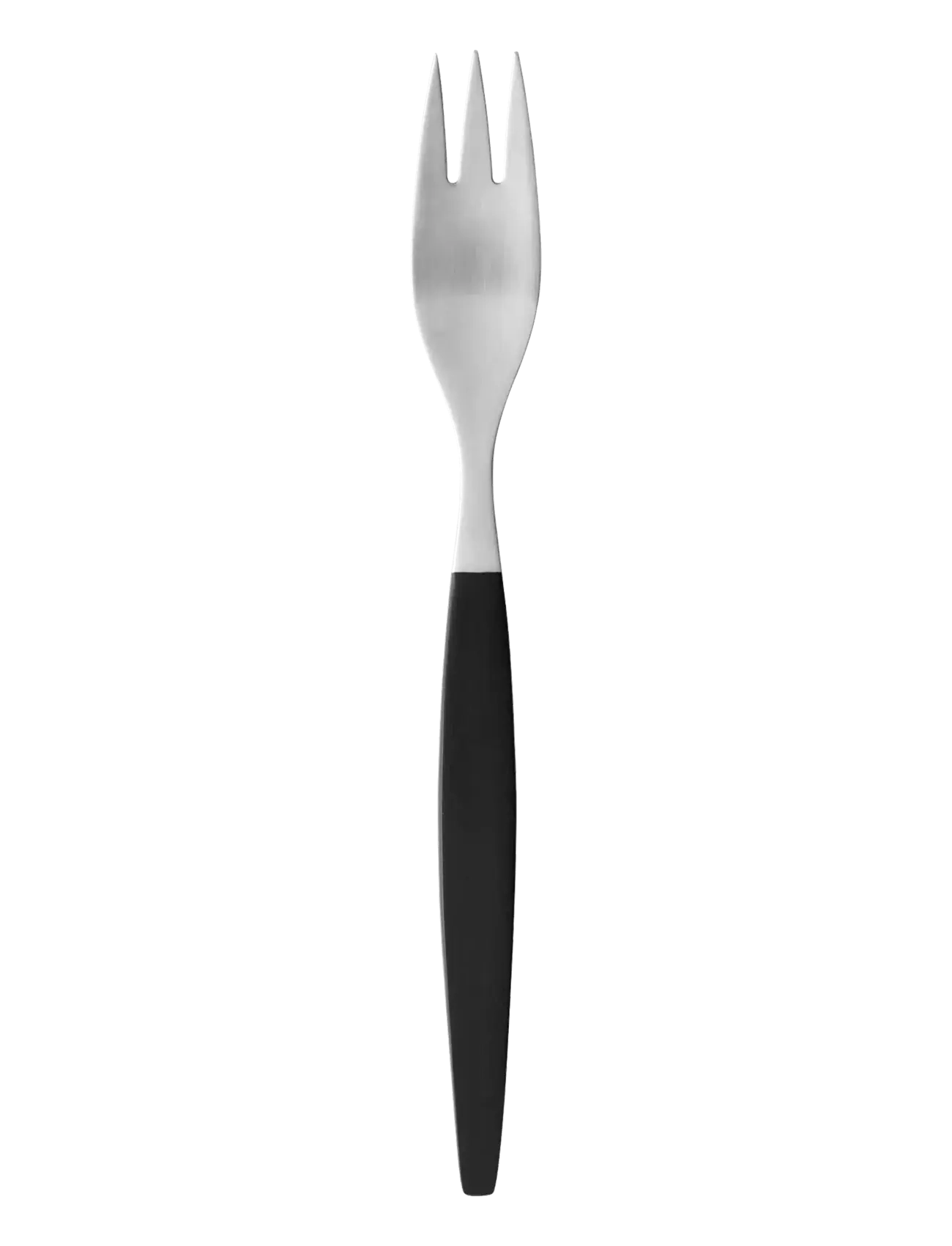 Gense Lunch fork Focus de Luxe 17 cm Black/Matte steel - Forks - SILVER / multi