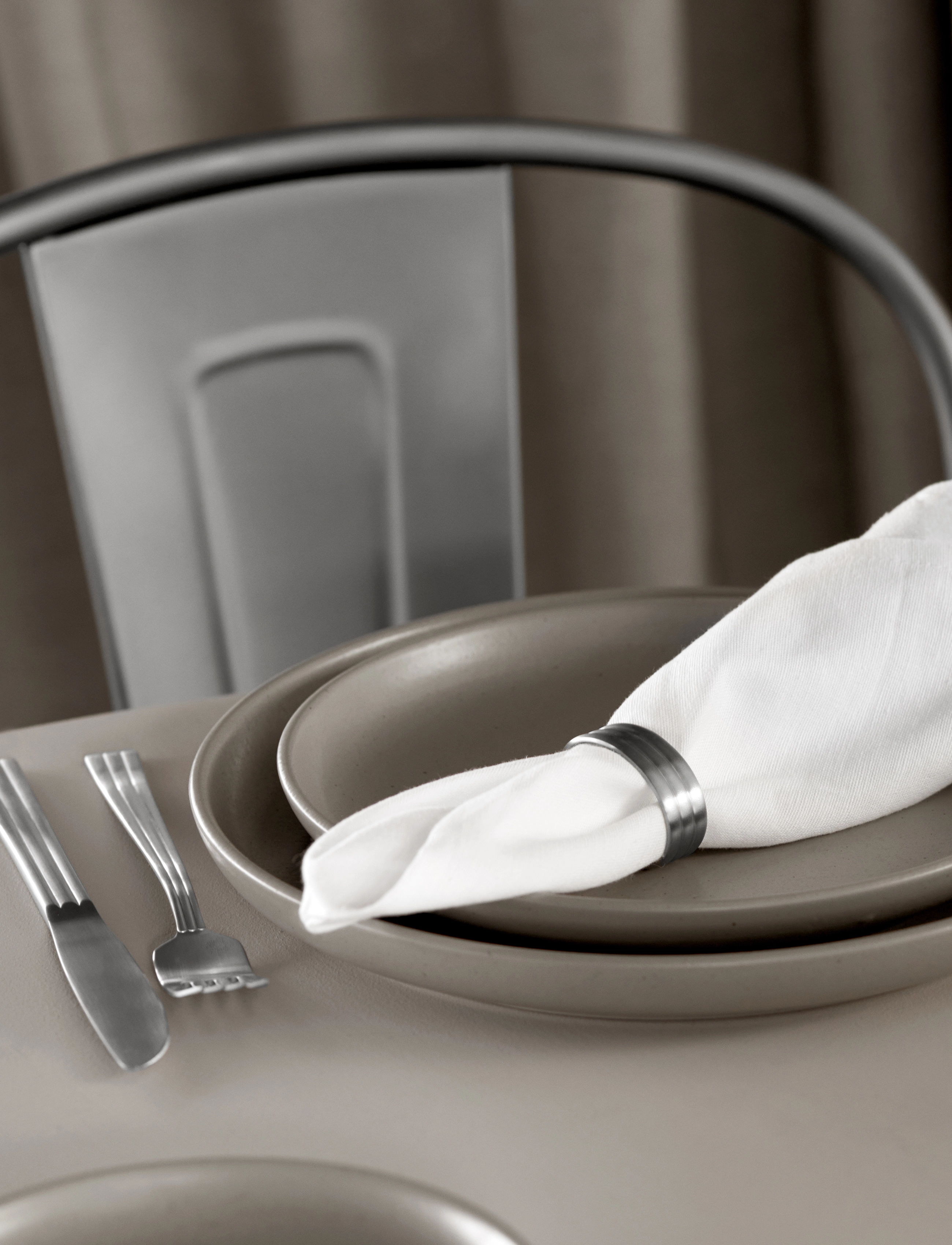 Gense Servietring Thebe 4 Stk., 4.3X 3.2 cm, Dining & Table Accessories, Silber - Napkin Rings Holders, Homeware
