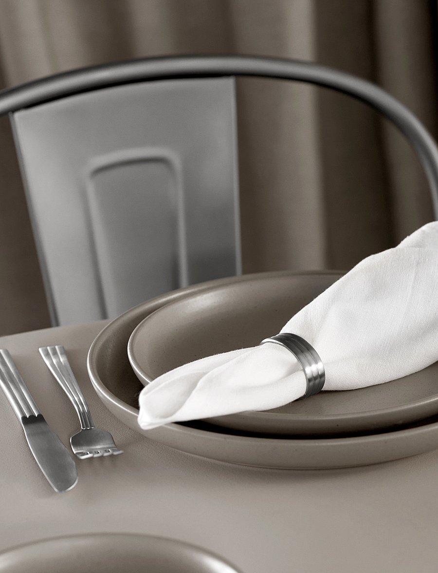 Gense - Napkin ring Thebe 4 pcs - sõbrapäeva kingitused - metall - 0