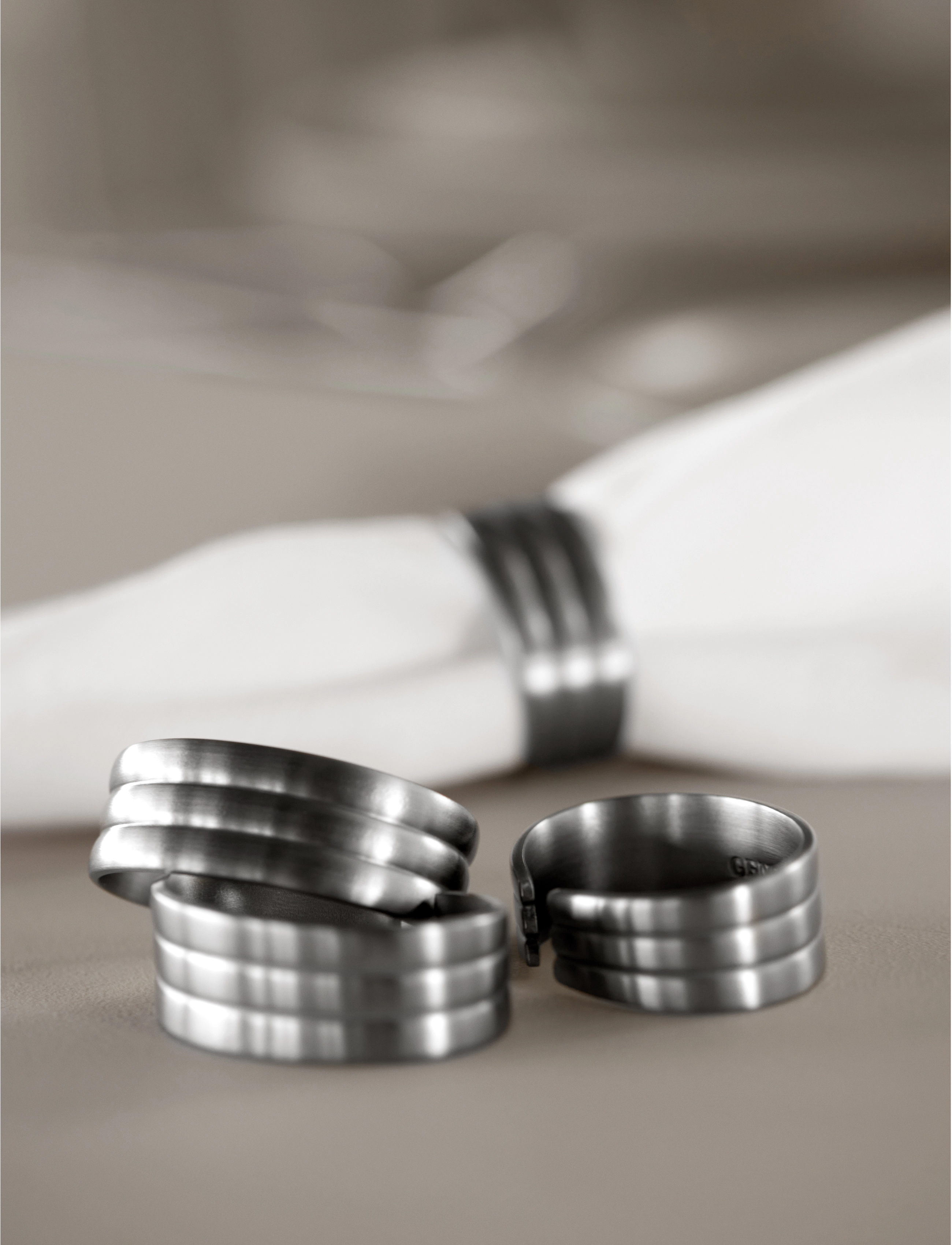 Gense - Napkin ring Thebe 4 pcs - sõbrapäeva kingitused - metall - 2