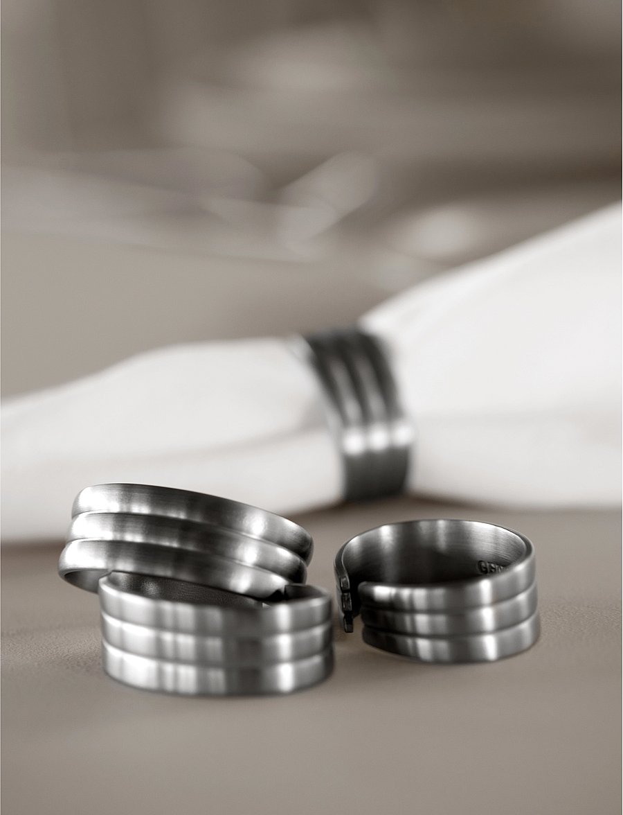 Gense - Napkin ring Thebe 4 pcs - sõbrapäeva kingitused - metall - 2