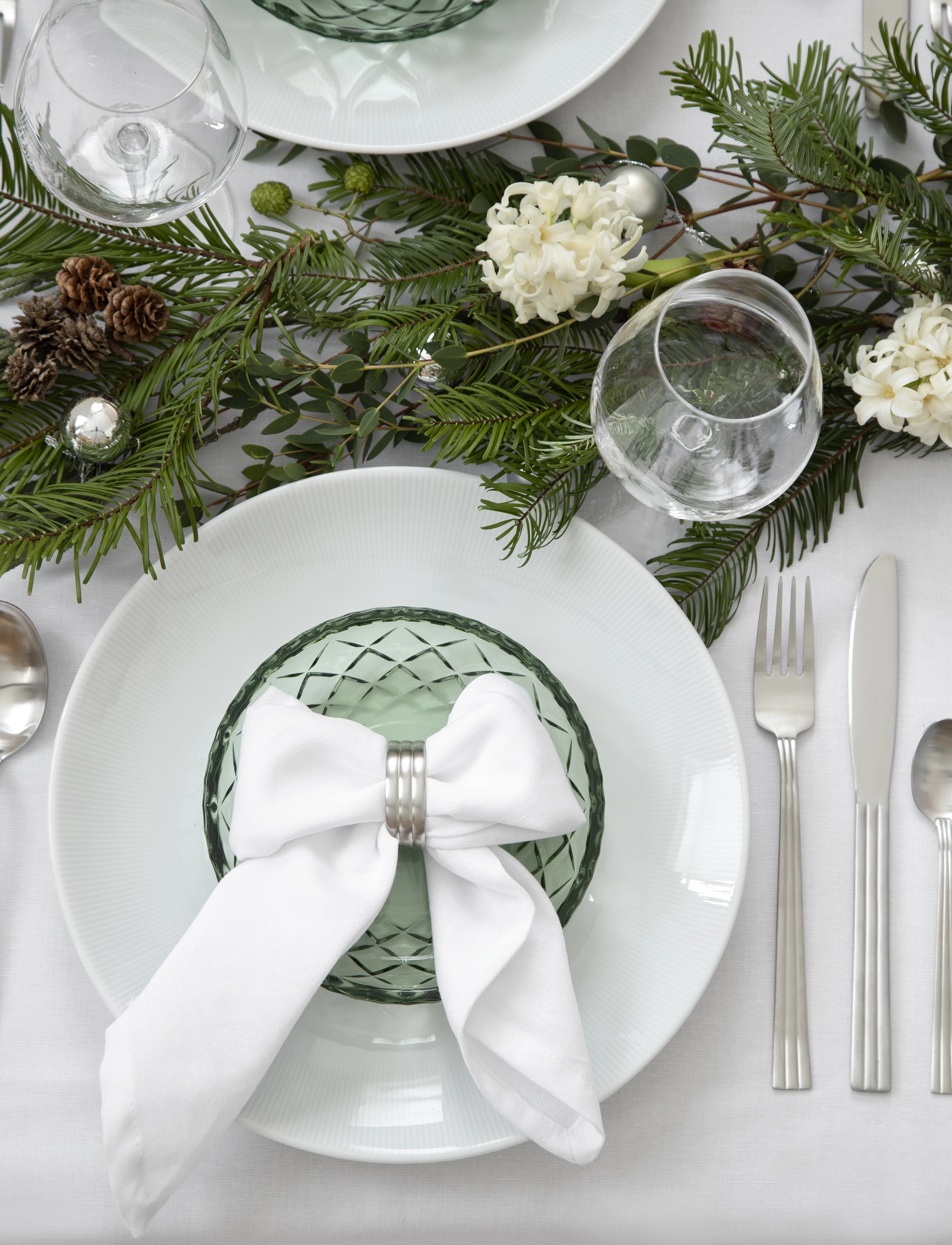 Gense Servietring thebe 4 stk. - Konfirmation - METALL / silver