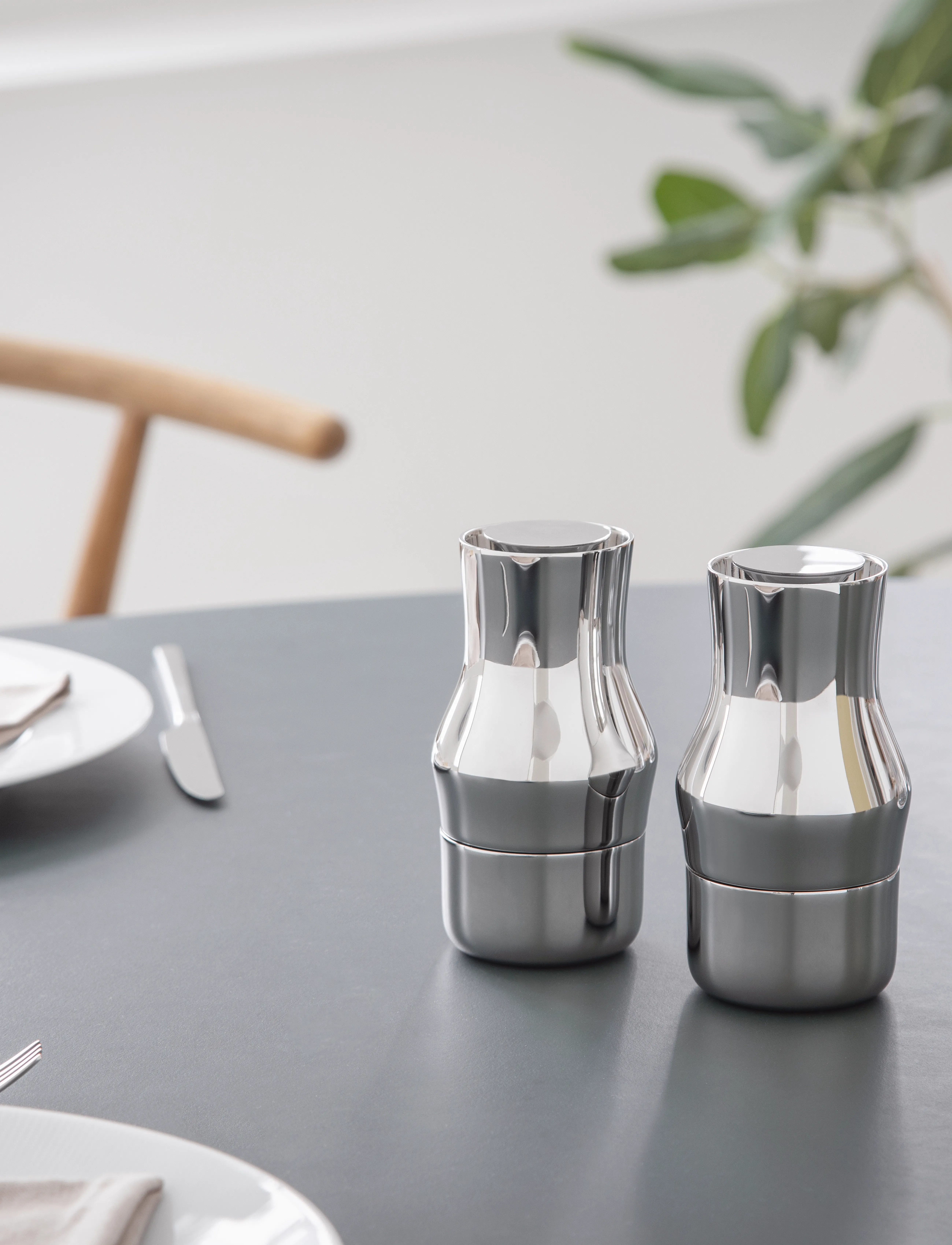 Gense - Kværn Dorotea - salt & peberkværne - blankt stÅl - 3