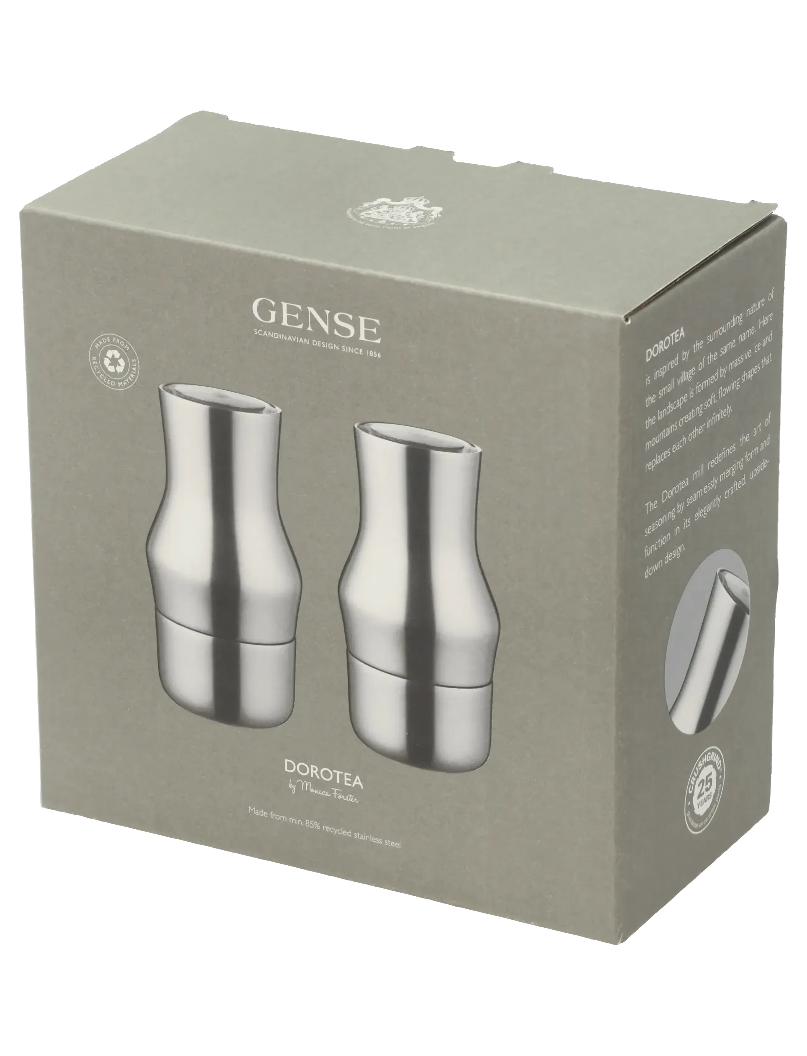 Gense - Salt and pepper mill set Dorotea - salz- & pfefferstreuer - metall - 3
