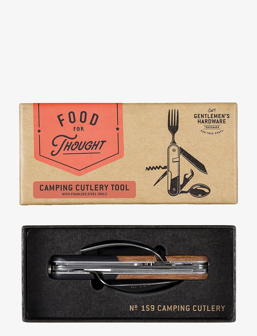 Gentlemen's Hardware - Camping Cutlery Tool Wood 2pcs set - madalaimad hinnad - brown - 2