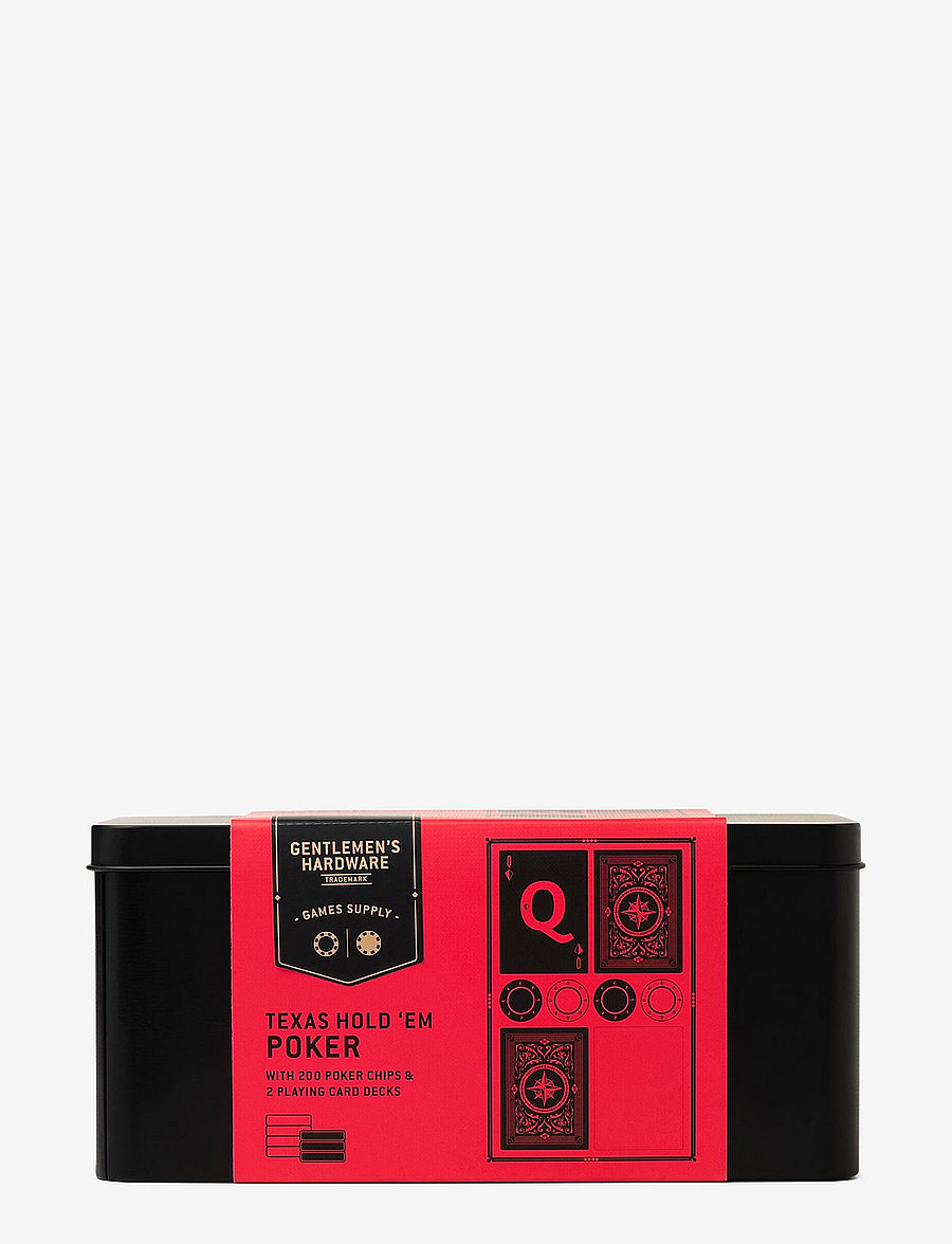 Gentlemen's Hardware - Poker Texas Hold 'Em - red - 0