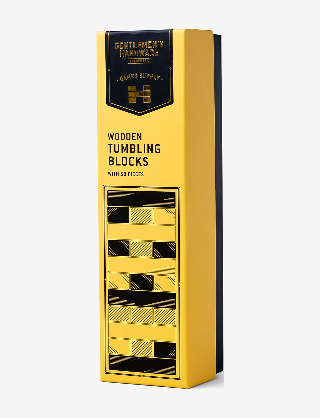 Gentlemen's Hardware - Wooden Tumbling Blocks - yellow - 1