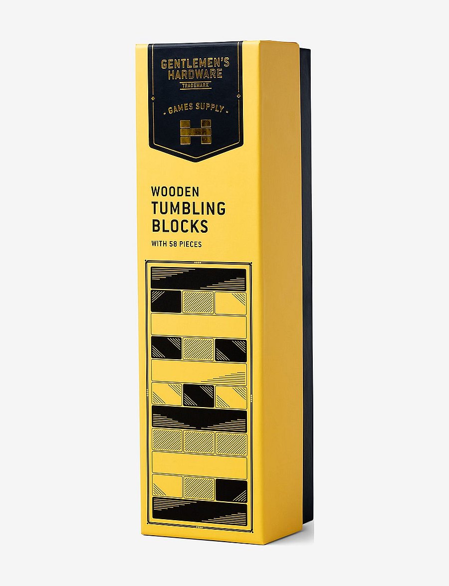 Gentlemen's Hardware - Wooden Tumbling Blocks - yellow - 1