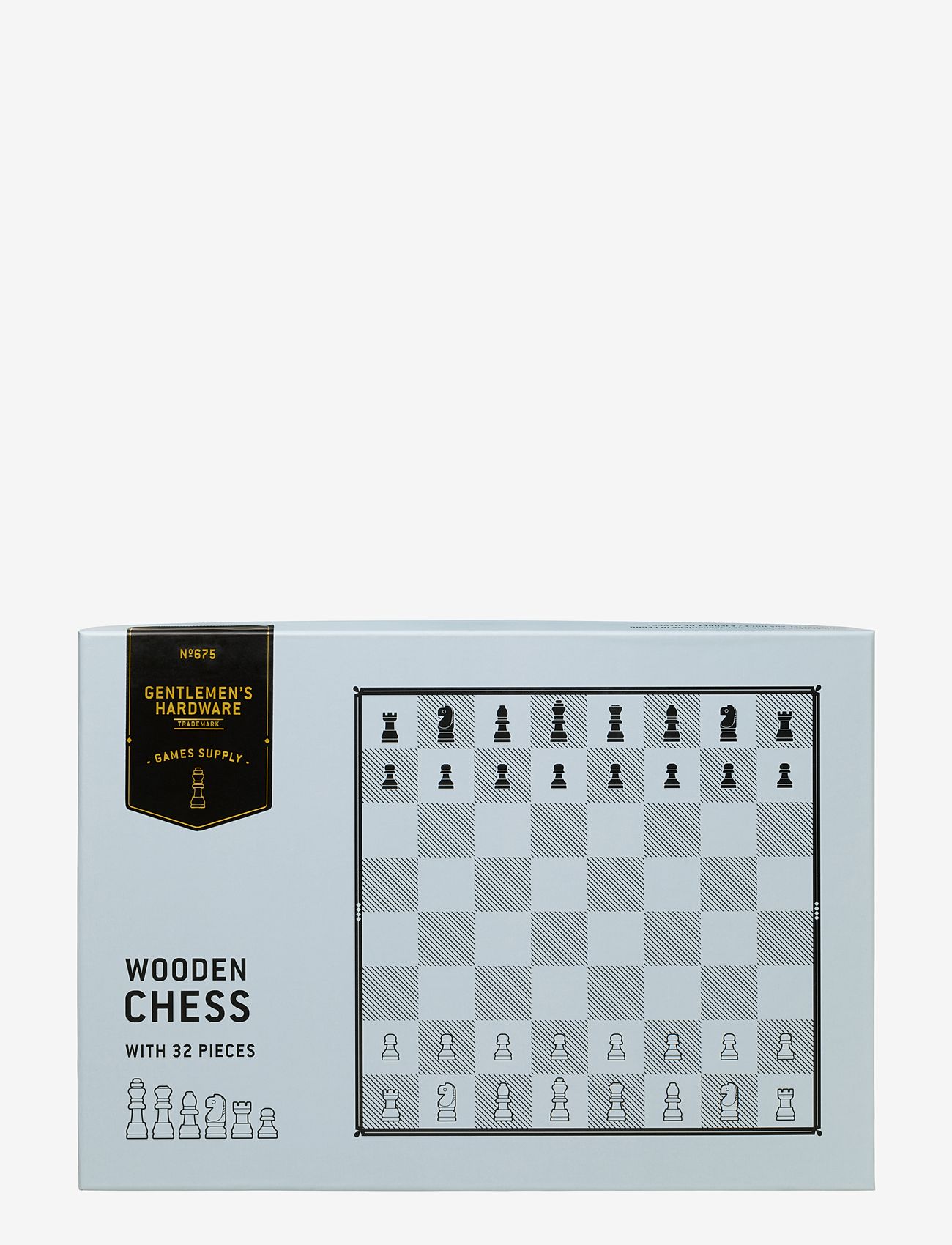 Gentlemen's Hardware - Chess Set Acacia Wood - gimtadienio dovanos - grey - 1