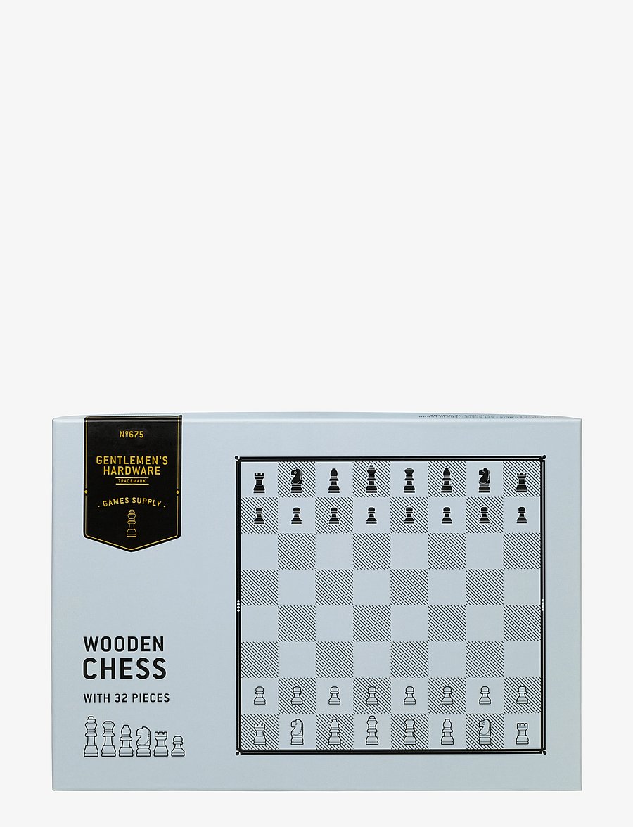 Gentlemen's Hardware - Chess Set Acacia Wood - osta hinna alusel - grey - 1