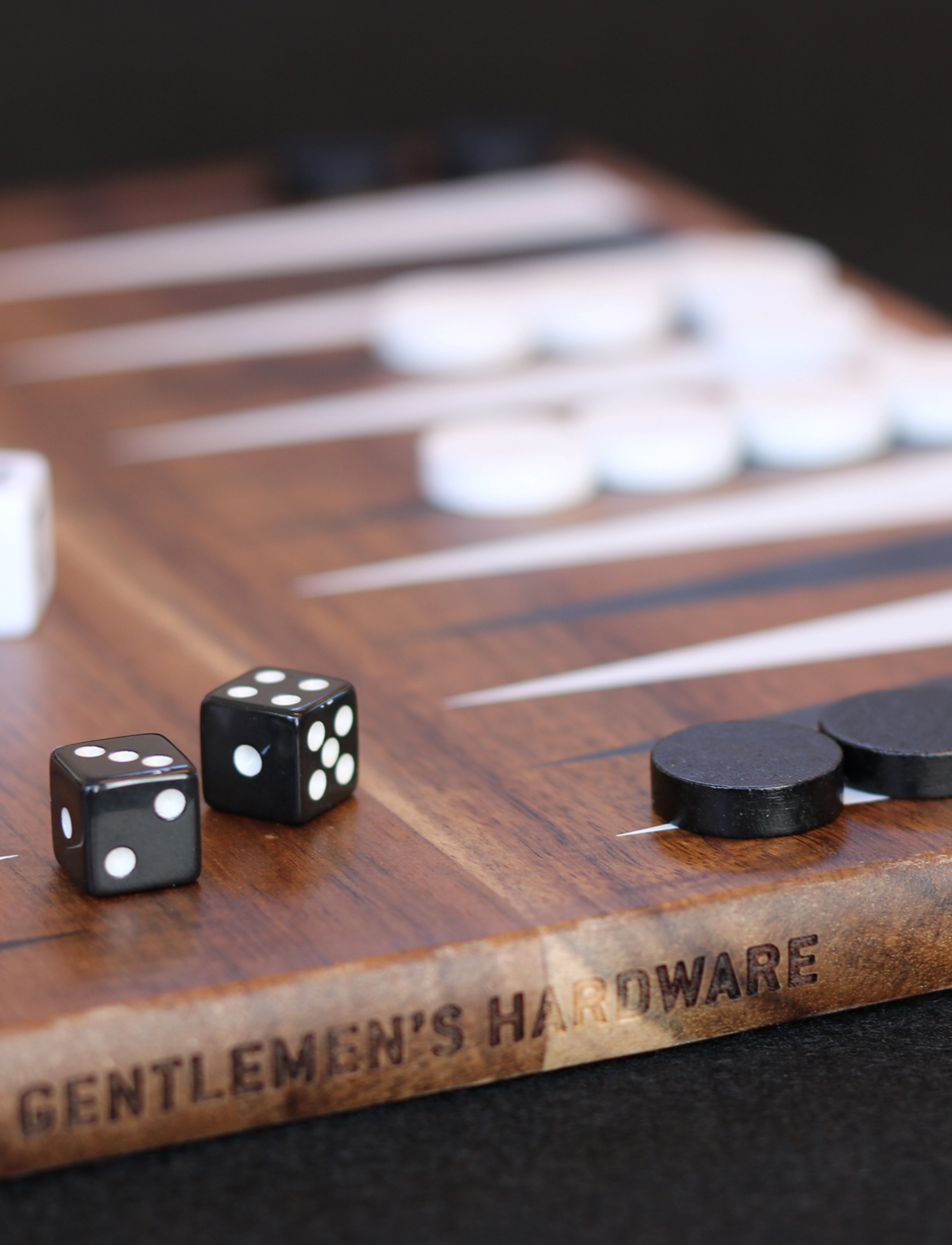 Gentlemen's Hardware Backgammon I Akacietræ, One Size x 41, Puzzles & Games, Braun - Homeware