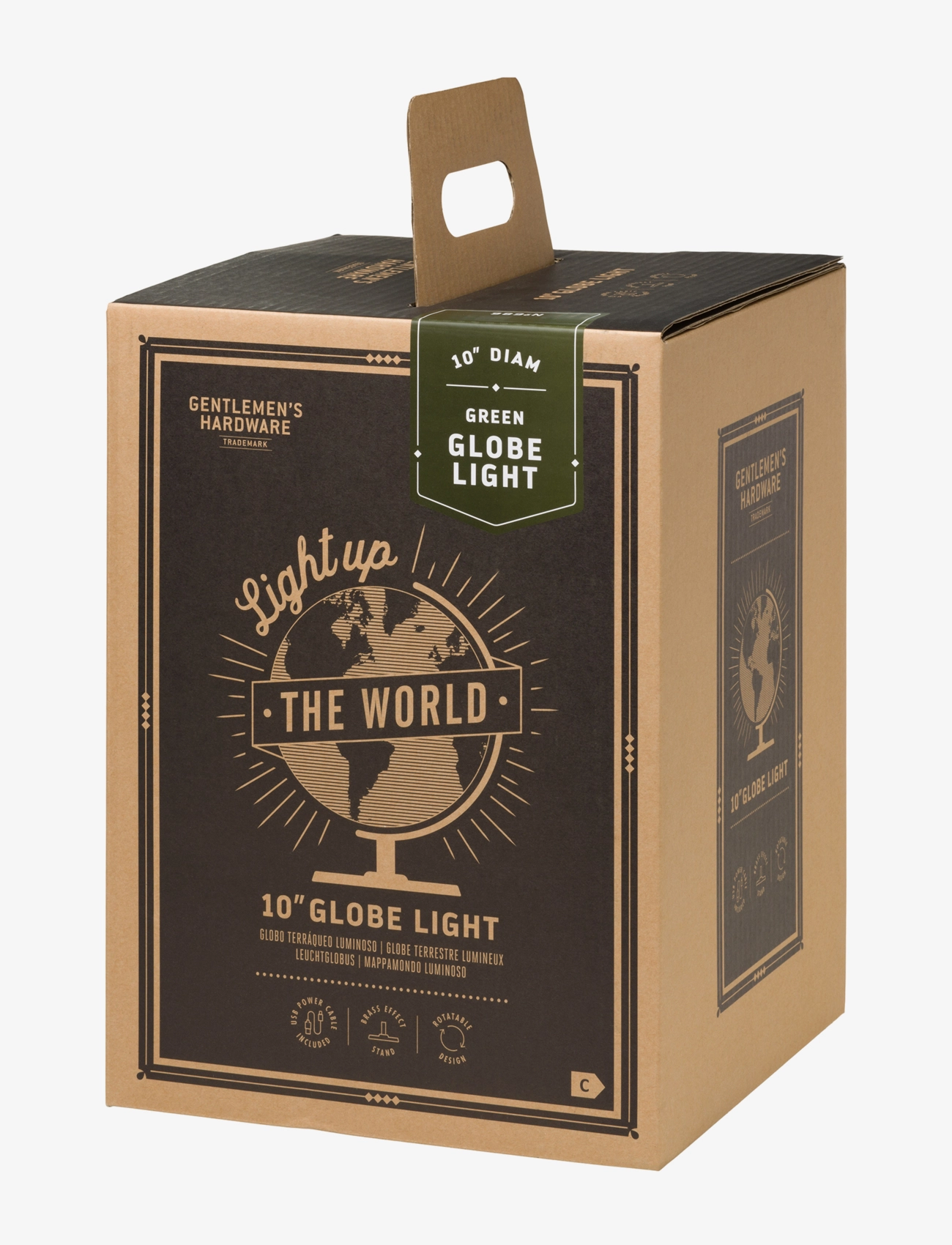 Gentlemen's Hardware - Globe Light Green 25cm - bordlamper - green - 1