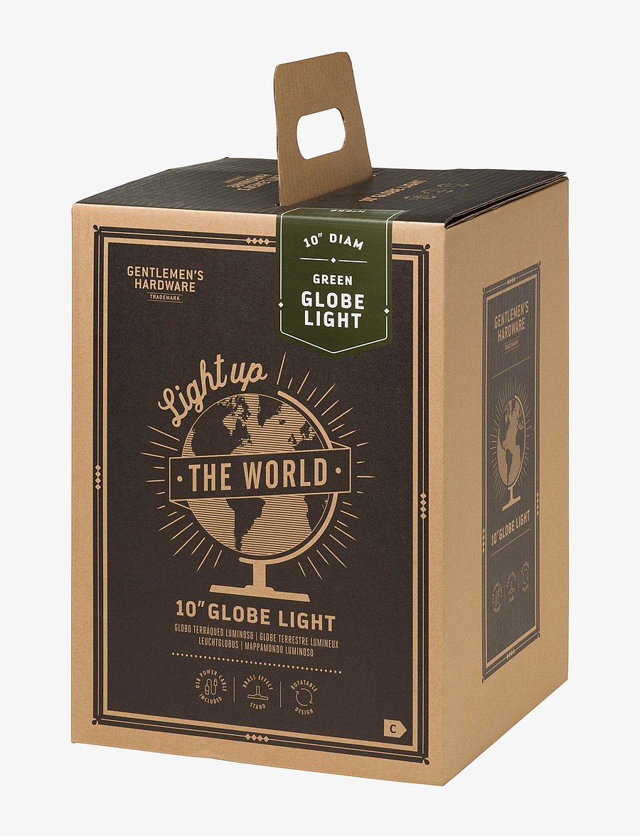 Gentlemen's Hardware - Globe Light Green 25cm - schreibtisch- & tischlampen - green - 1