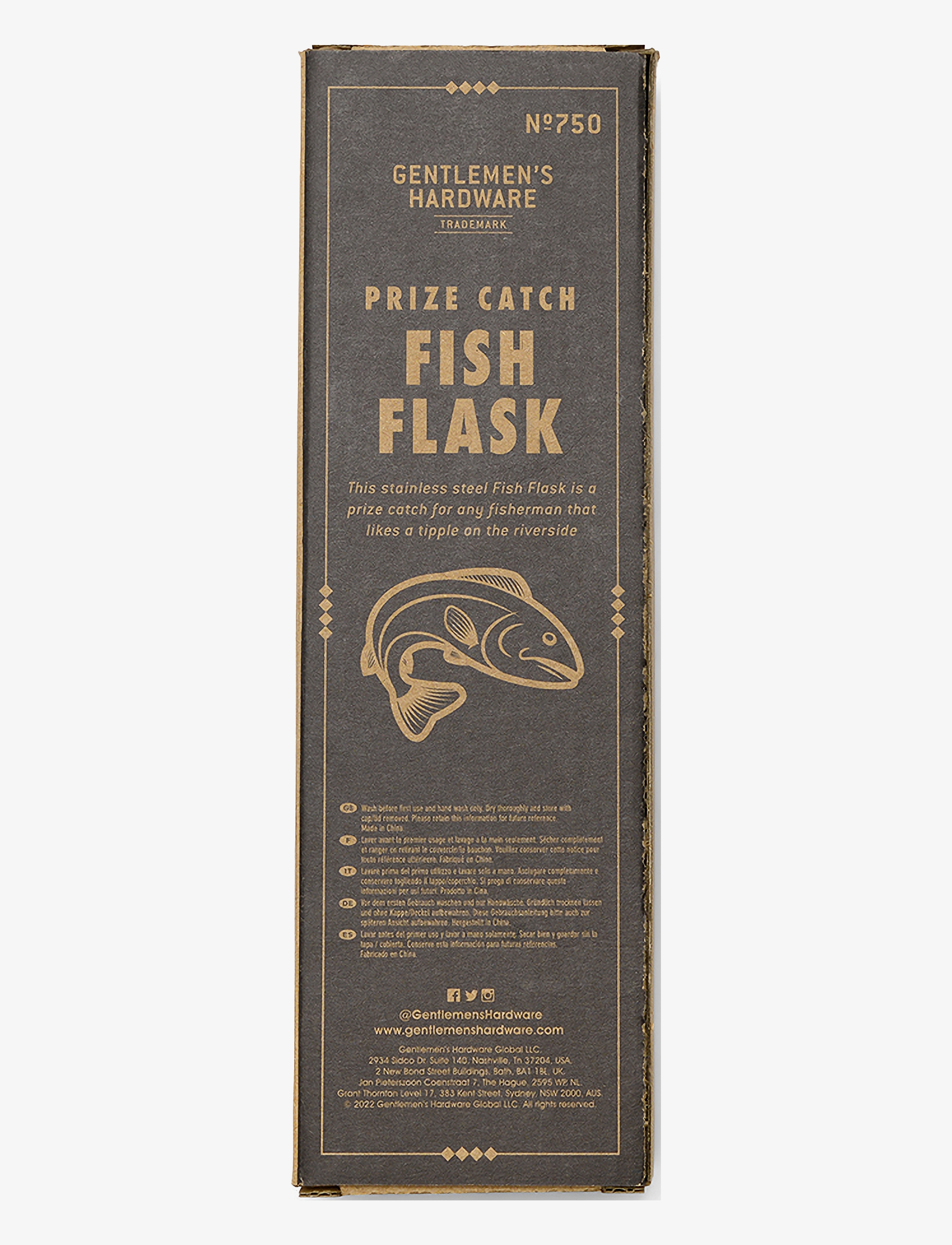 Gentlemen's Hardware - Lommedunk Fisk - silver - 2