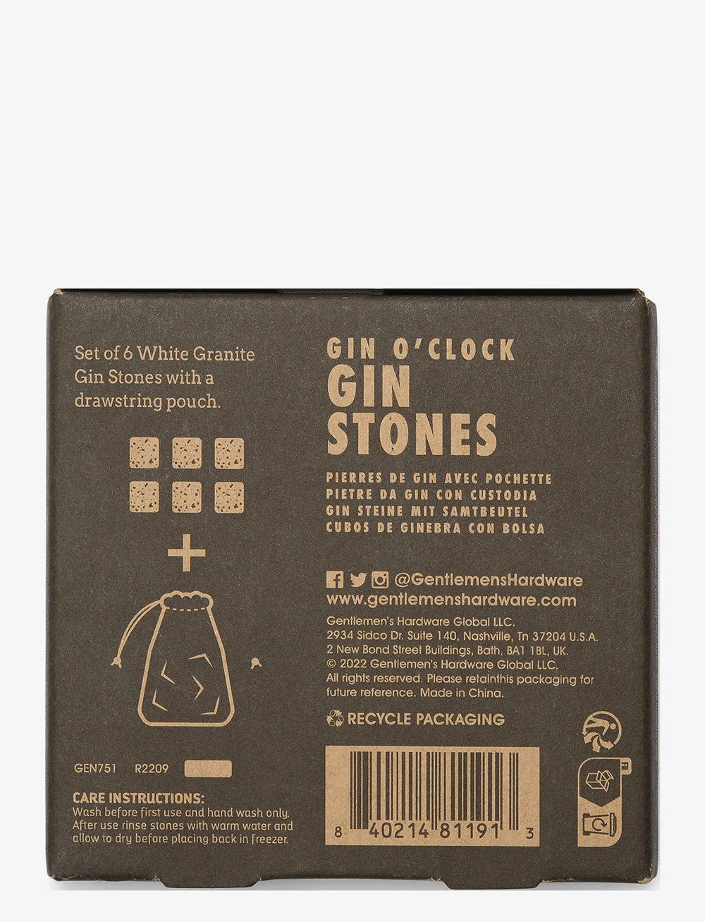 Gentlemen's Hardware - Gin Stones - nach preis einkaufen - brown - 4