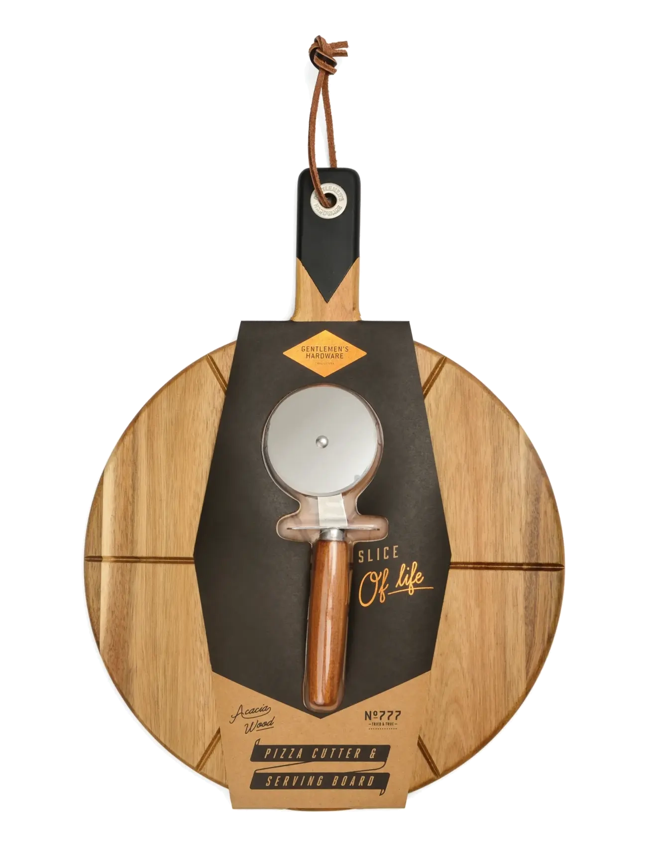 Gentlemen's Hardware Pizzabricka & Slicer - Geschenke - BROWN / natural