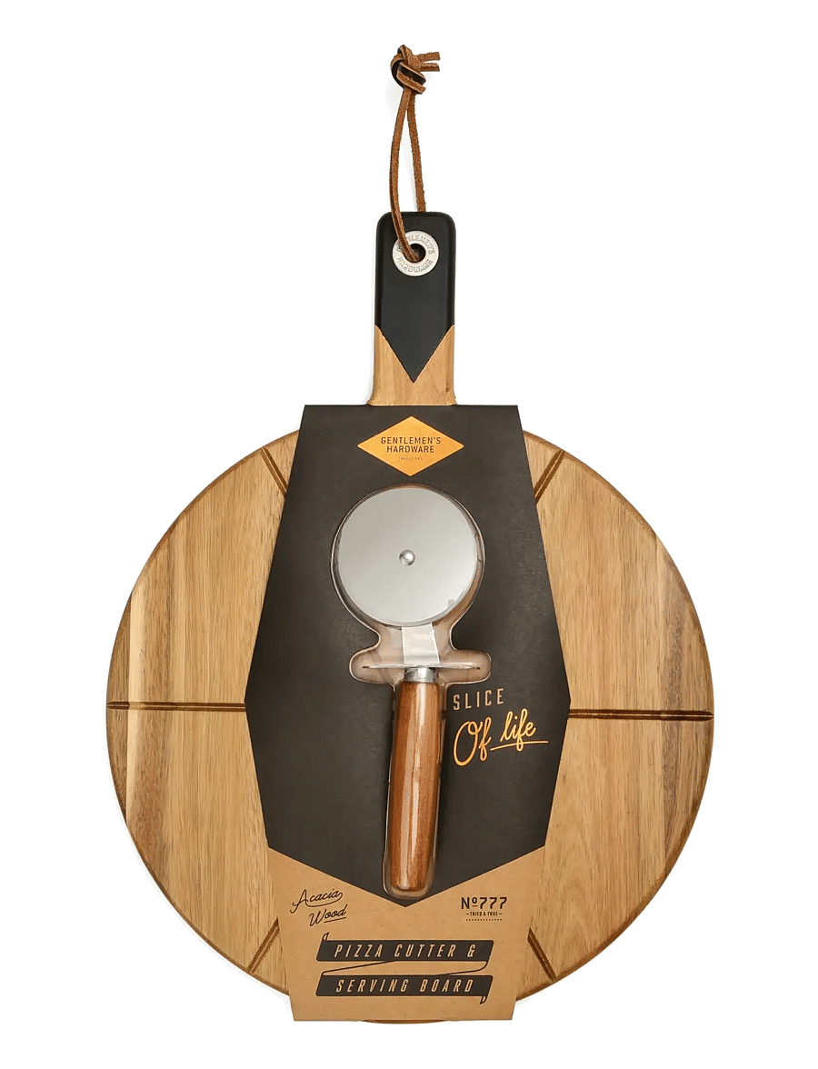 Gentlemen's Hardware - Pizzabricka & Slicer - pizza-utensilien - brown - 0
