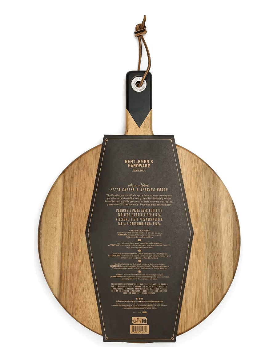 Gentlemen's Hardware - Pizzabricka & Slicer - pizza-utensilien - brown - 1