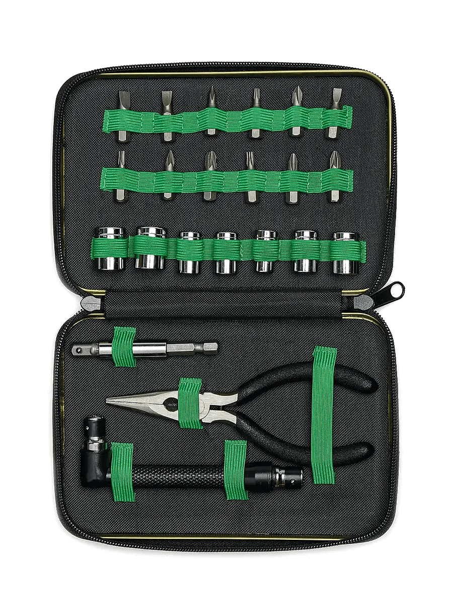 Gentlemen's Hardware - Mini Tool Kit - klambrid ja tihvtid - green - 1