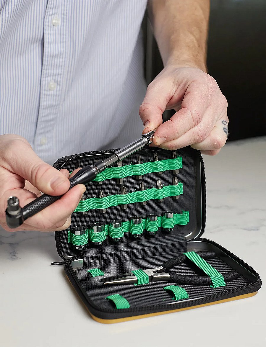 Gentlemen's Hardware - Mini Tool Kit - klambrid ja tihvtid - green - 5
