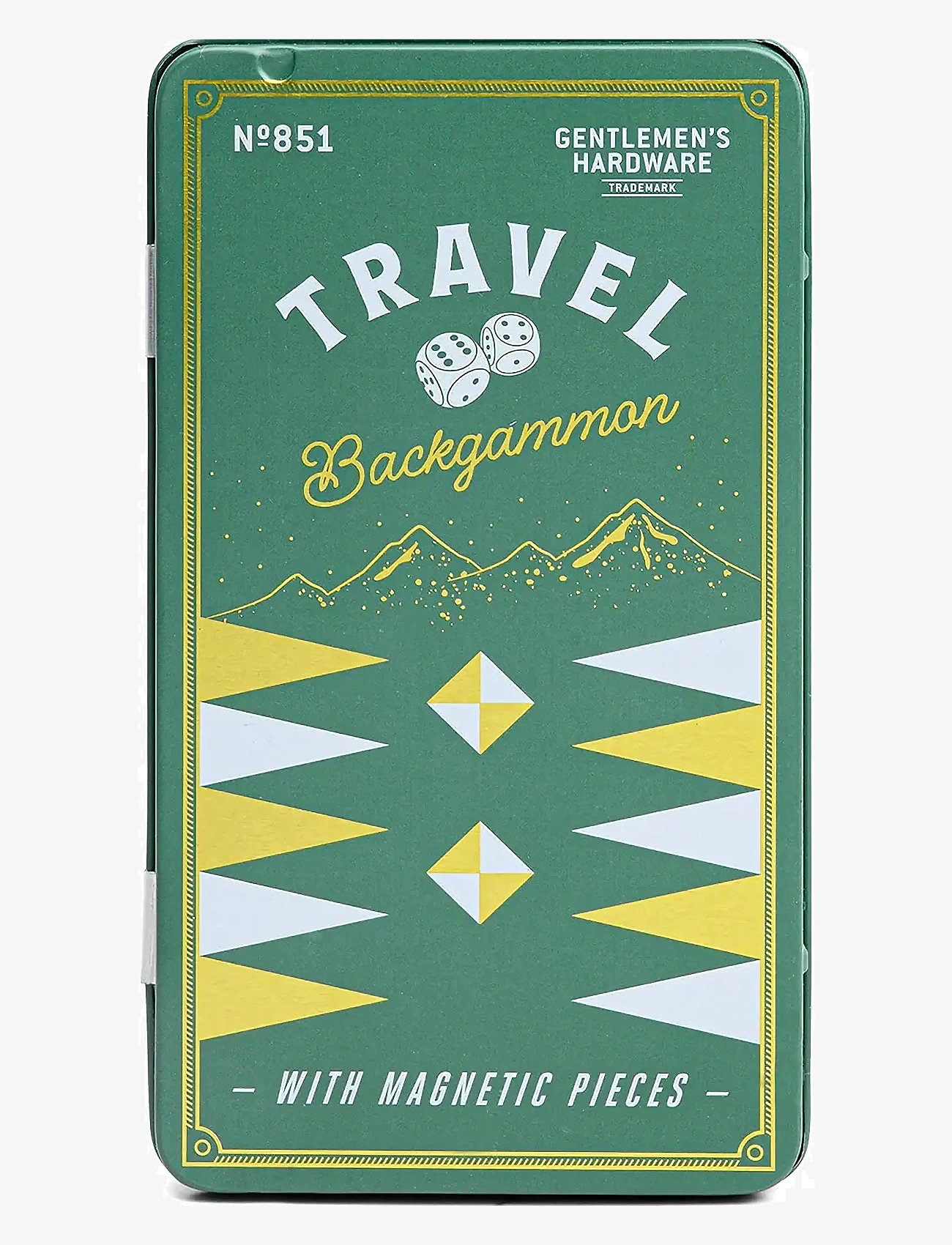 Gentlemen's Hardware Rejse Spil Backgammon - Dekoration - GREEN / green