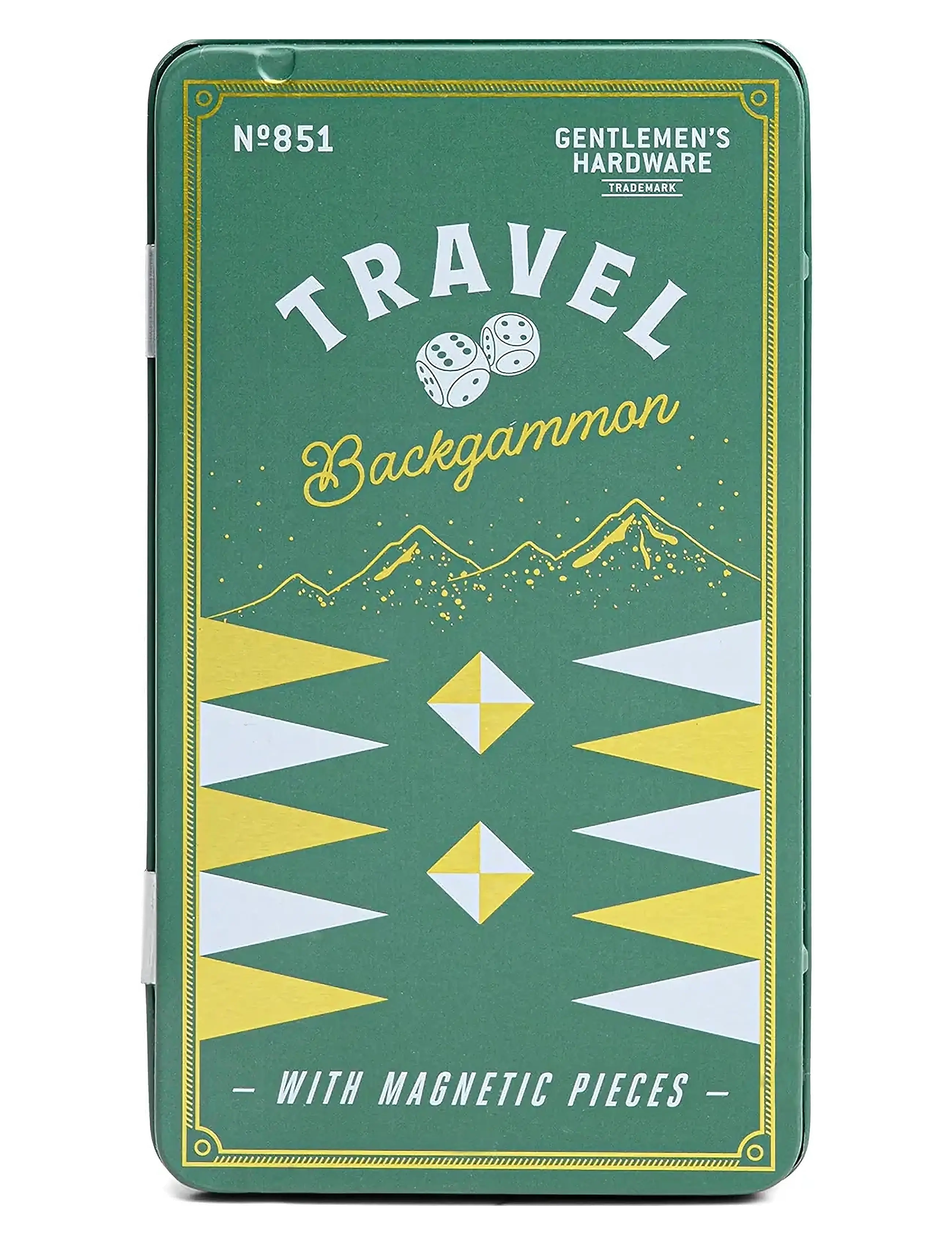 Gentlemen's Hardware Travel Backgammon - Gentlemen's Hardware - GREEN / green