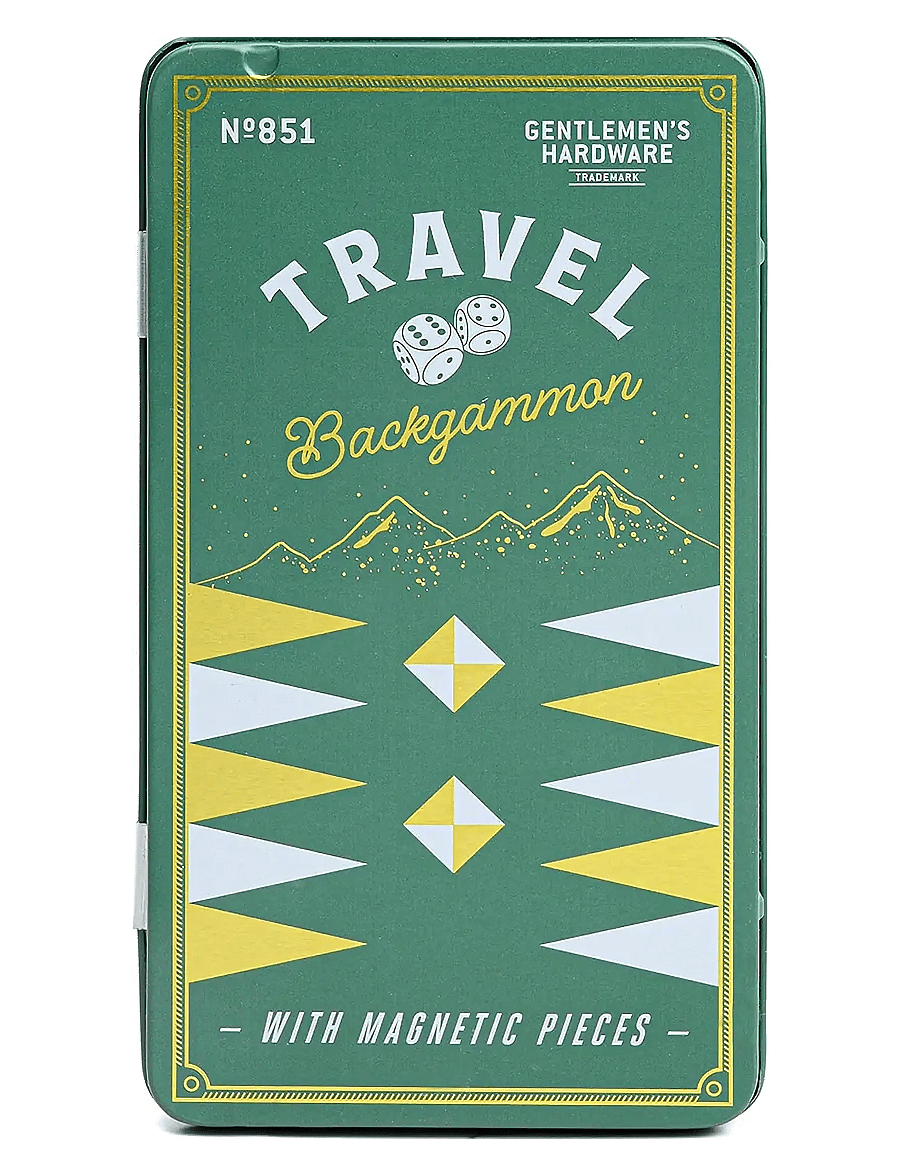 Gentlemen's Hardware - Travel Backgammon - valentinstaggeschenke - green - 0