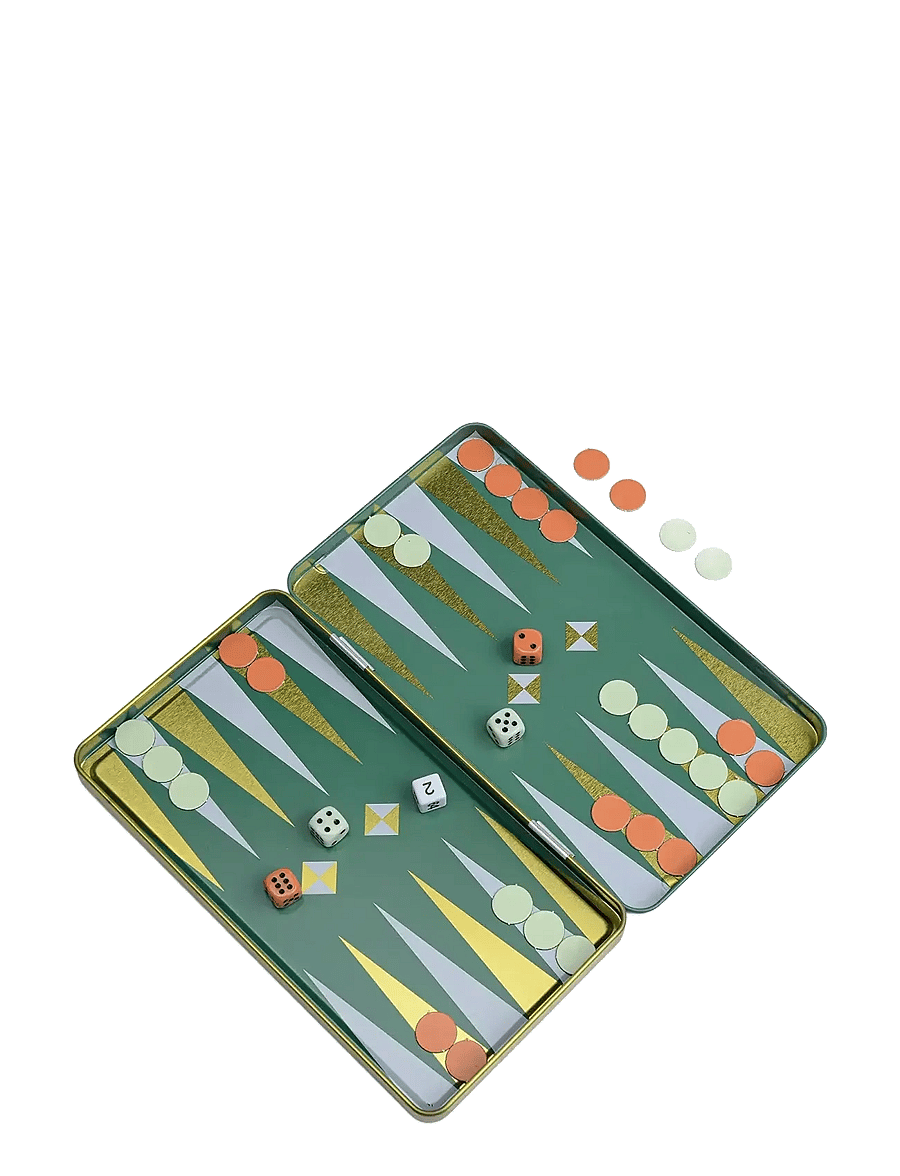 Gentlemen's Hardware - Travel Backgammon - valentinstaggeschenke - green - 1