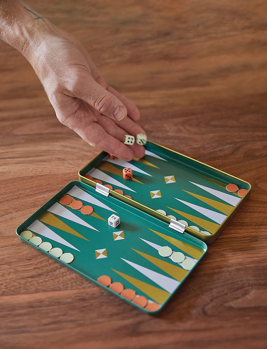 Gentlemen's Hardware - Travel Backgammon - valentinstaggeschenke - green - 4