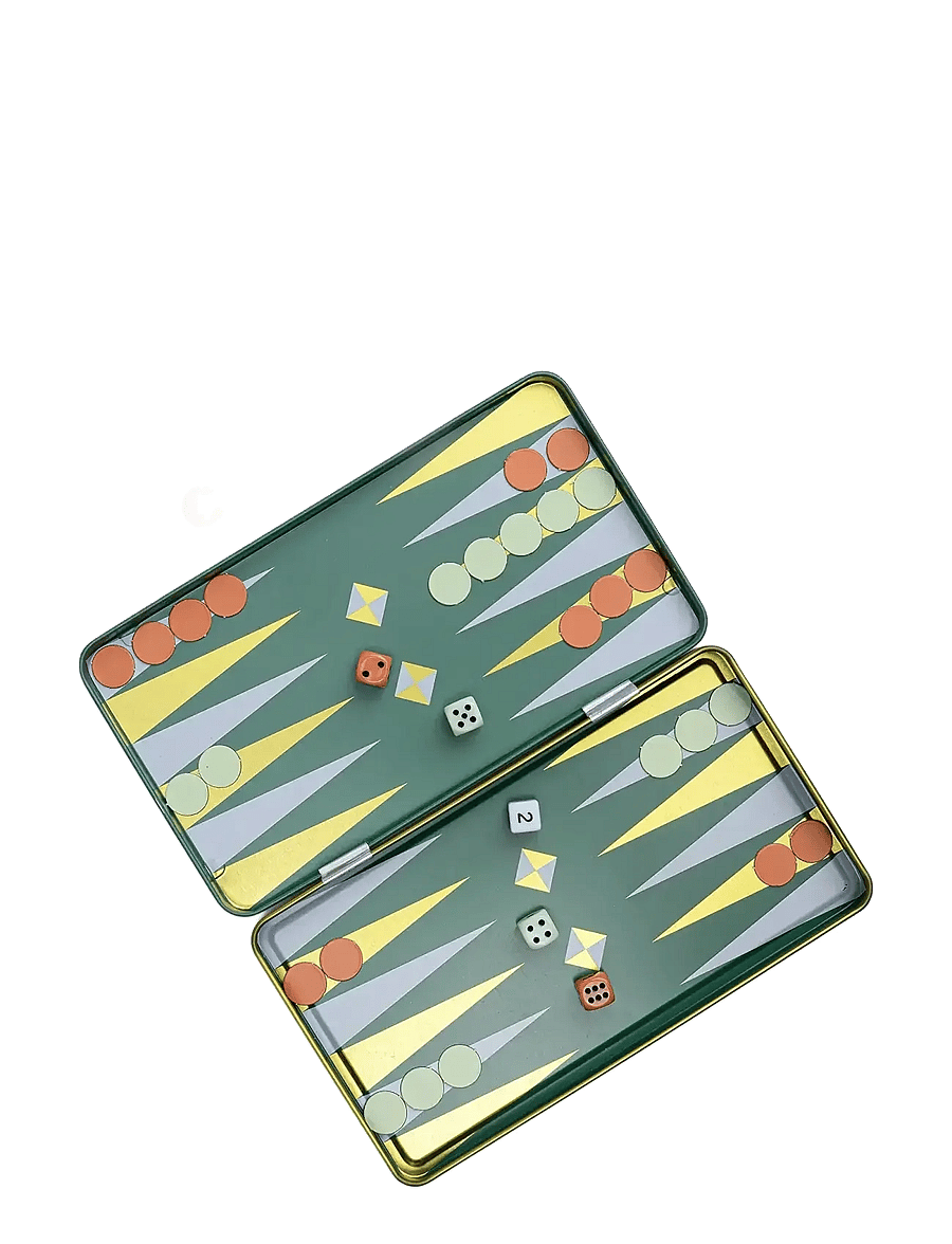 Gentlemen's Hardware - Travel Backgammon - valentinstaggeschenke - green - 2