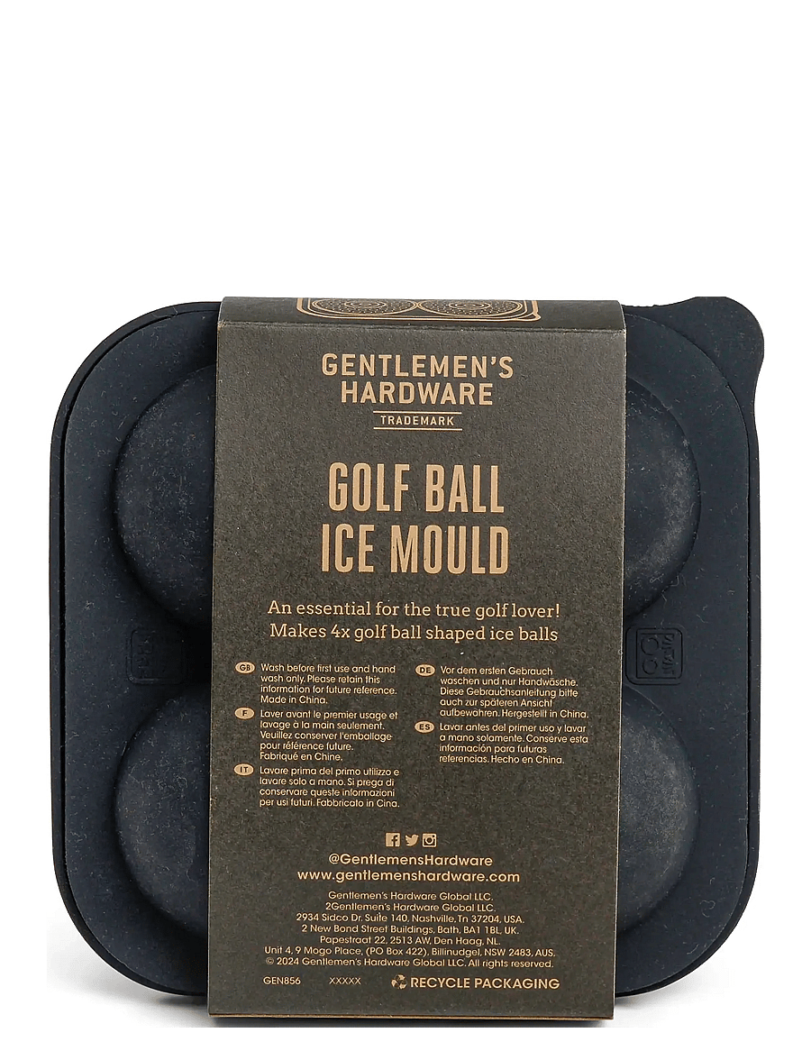 Gentlemen's Hardware - Golf Ball Ice Mould - iepērcies pēc cenas - black - 3