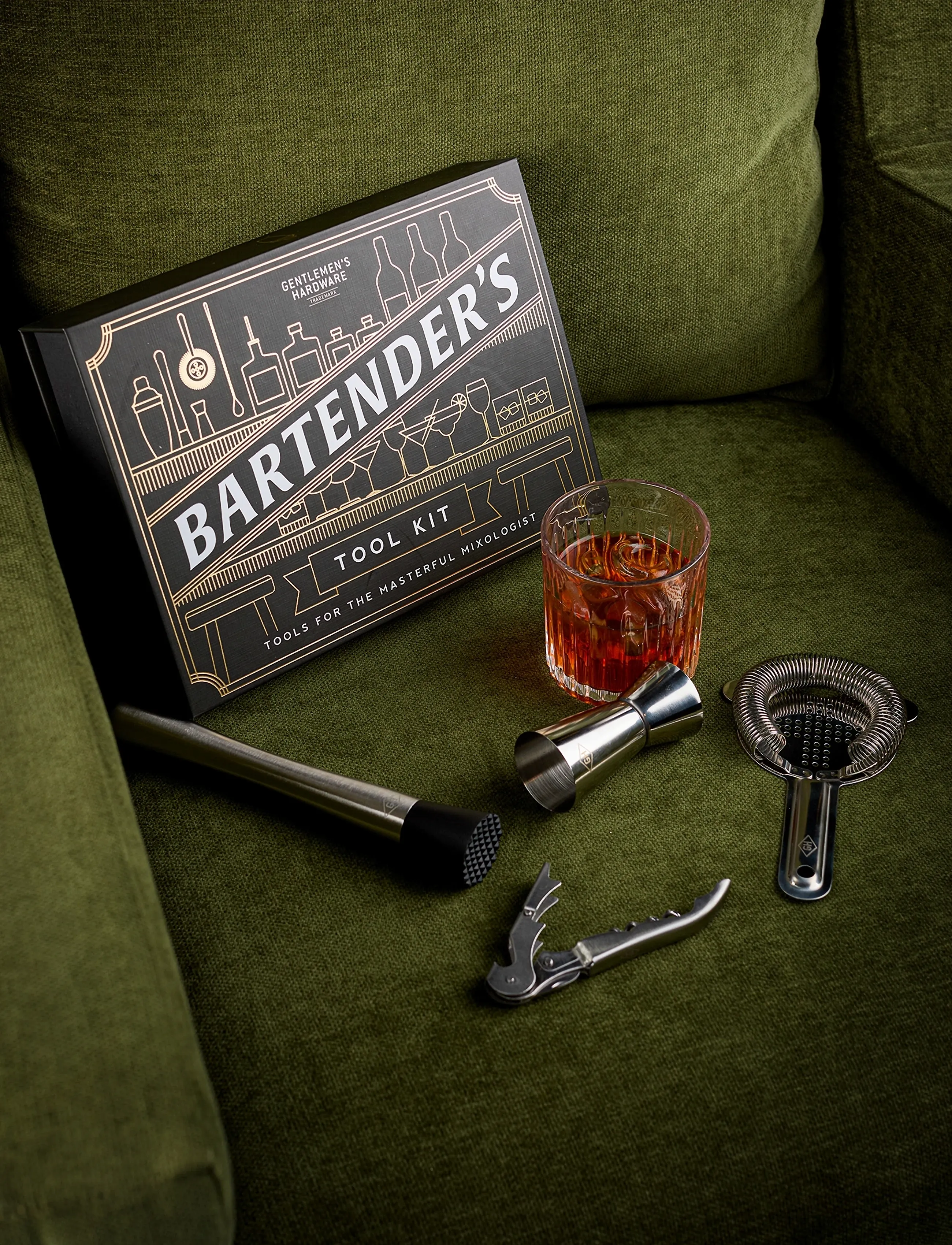 Gentlemen's Hardware Bartendere Kit, One Size, Black, Køkkenredskaber > Andre Køkkenredskaber, Unisex