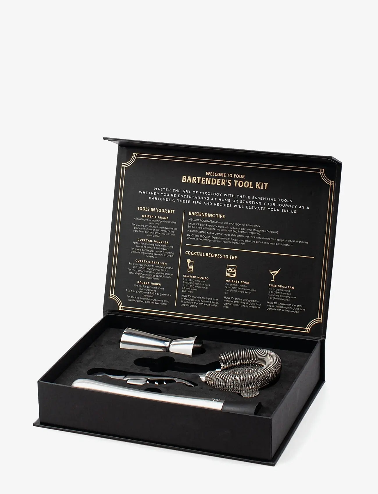 Gentlemen's Hardware - Bartenders Kit - shop by price - black - 2