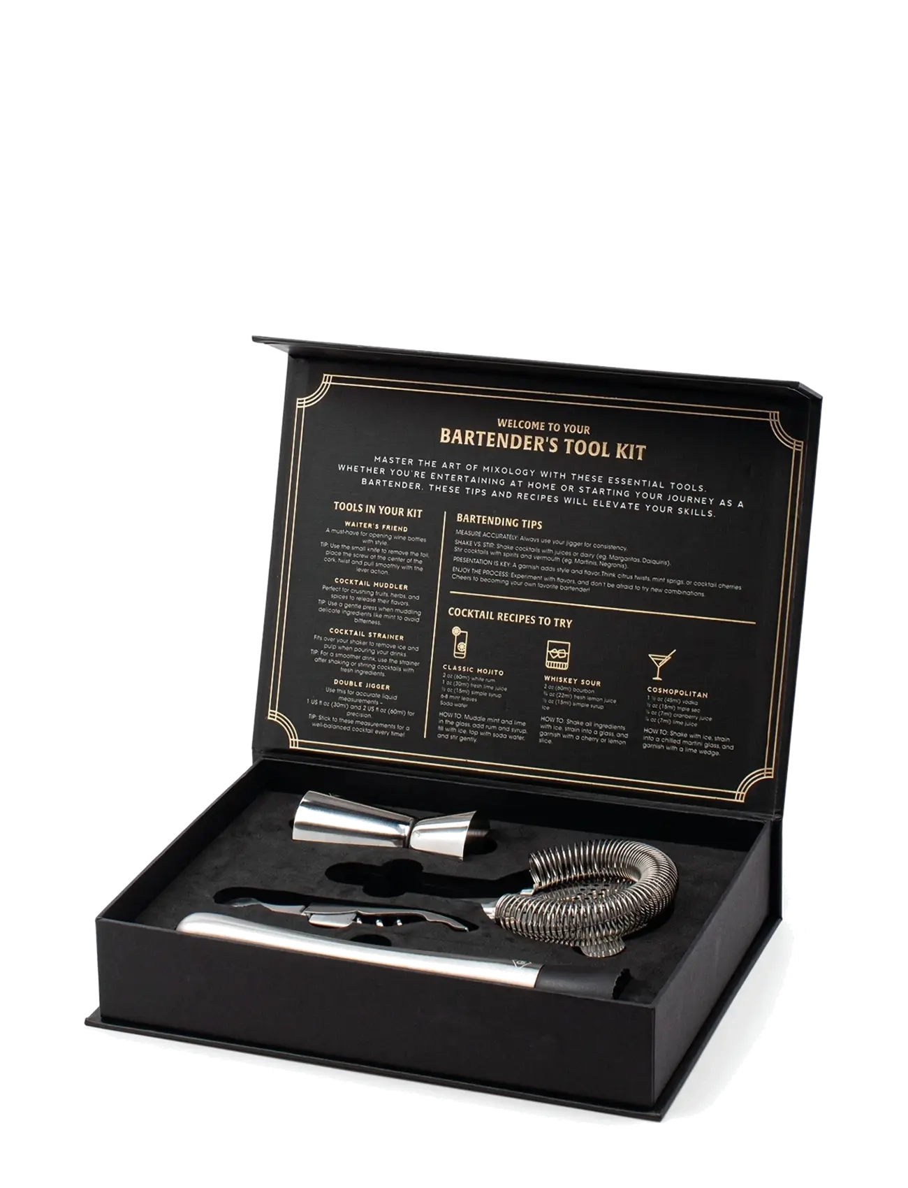 Gentlemen's Hardware - Bartenders Kit - muud köögiriistad - black - 3