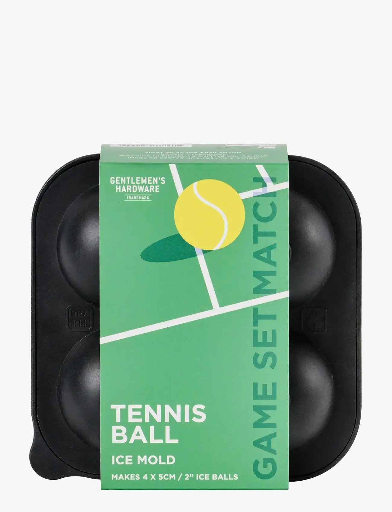Gentlemen's Hardware - Isform Tennisbollar - jääkuubikuvormid - black - 0