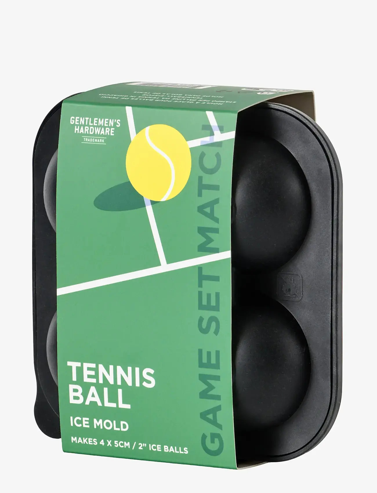 Gentlemen's Hardware - Isform Tennisbollar - jääkuubikuvormid - black - 2
