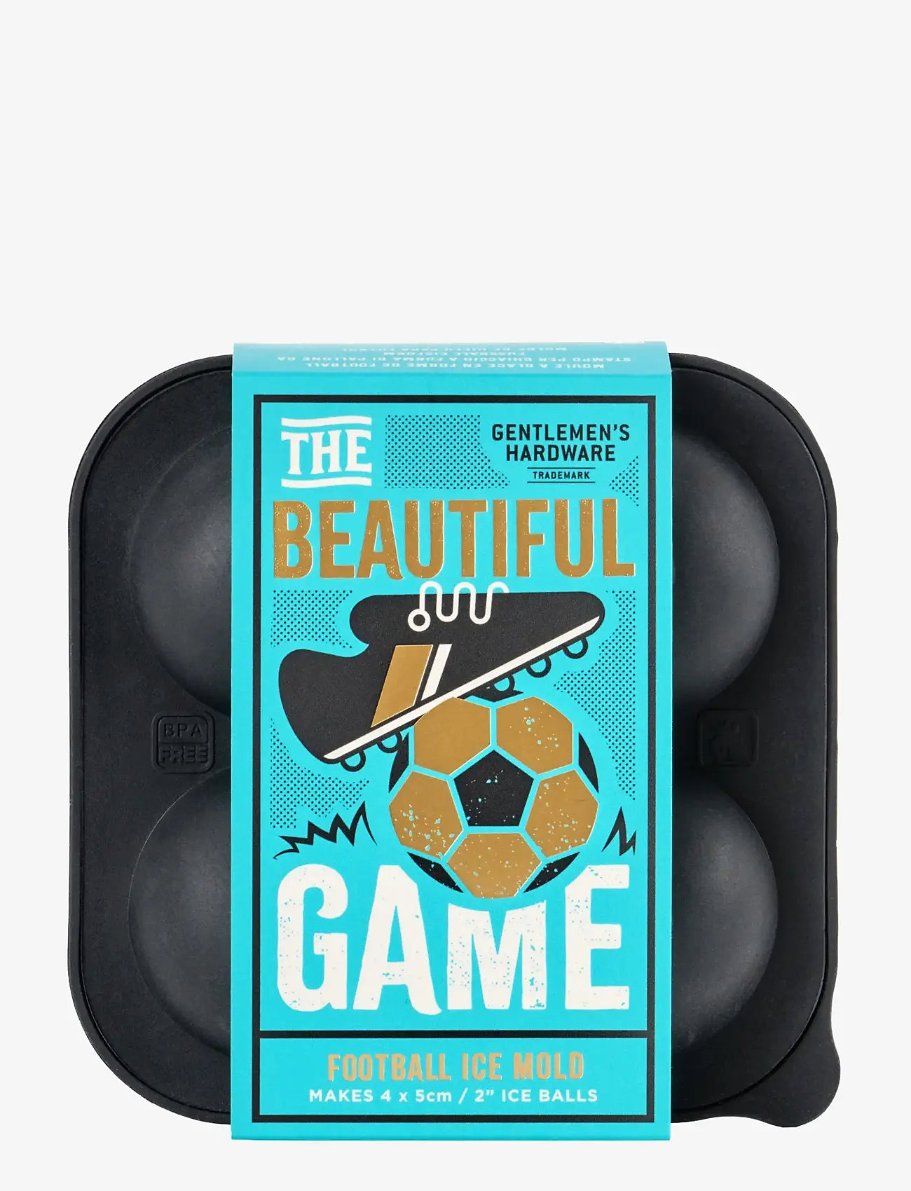 Gentlemen's Hardware - Isform Fotboll - jääkuubikuvormid - black - 0